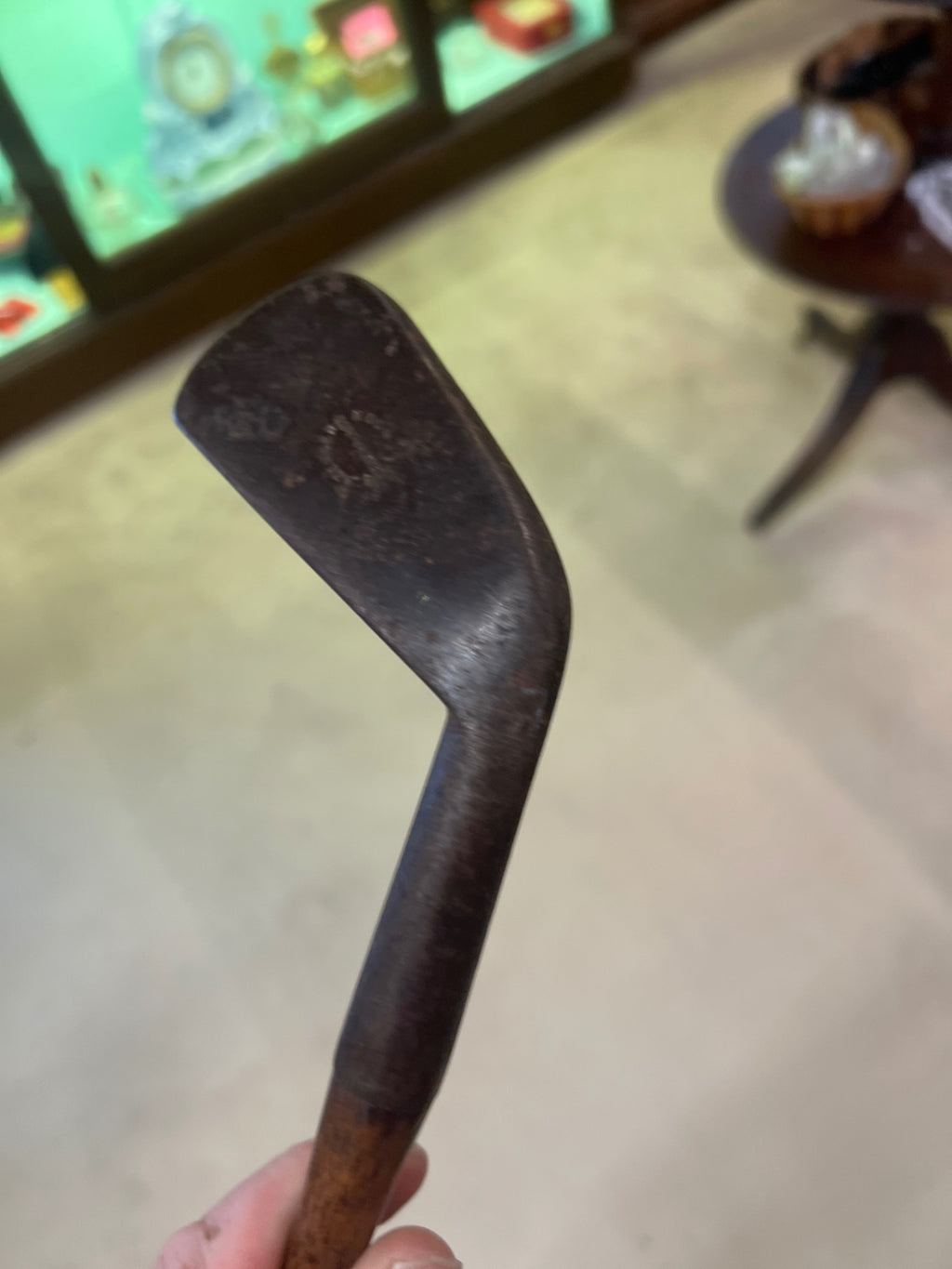 Slazenger London “Centraject” Lofter – Smooth Face Hickory Shaft, c.1895 (Original Suede Grip)