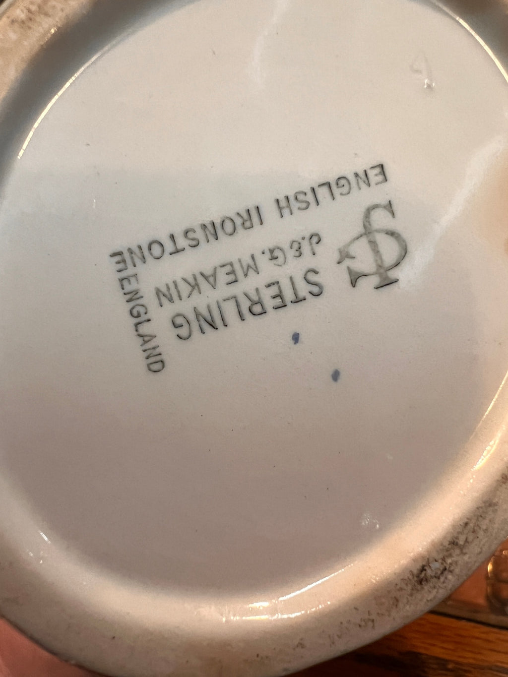 Vintage Sterling Ironstone Coffee Set by J&G Meakin, England (Blue Floral)