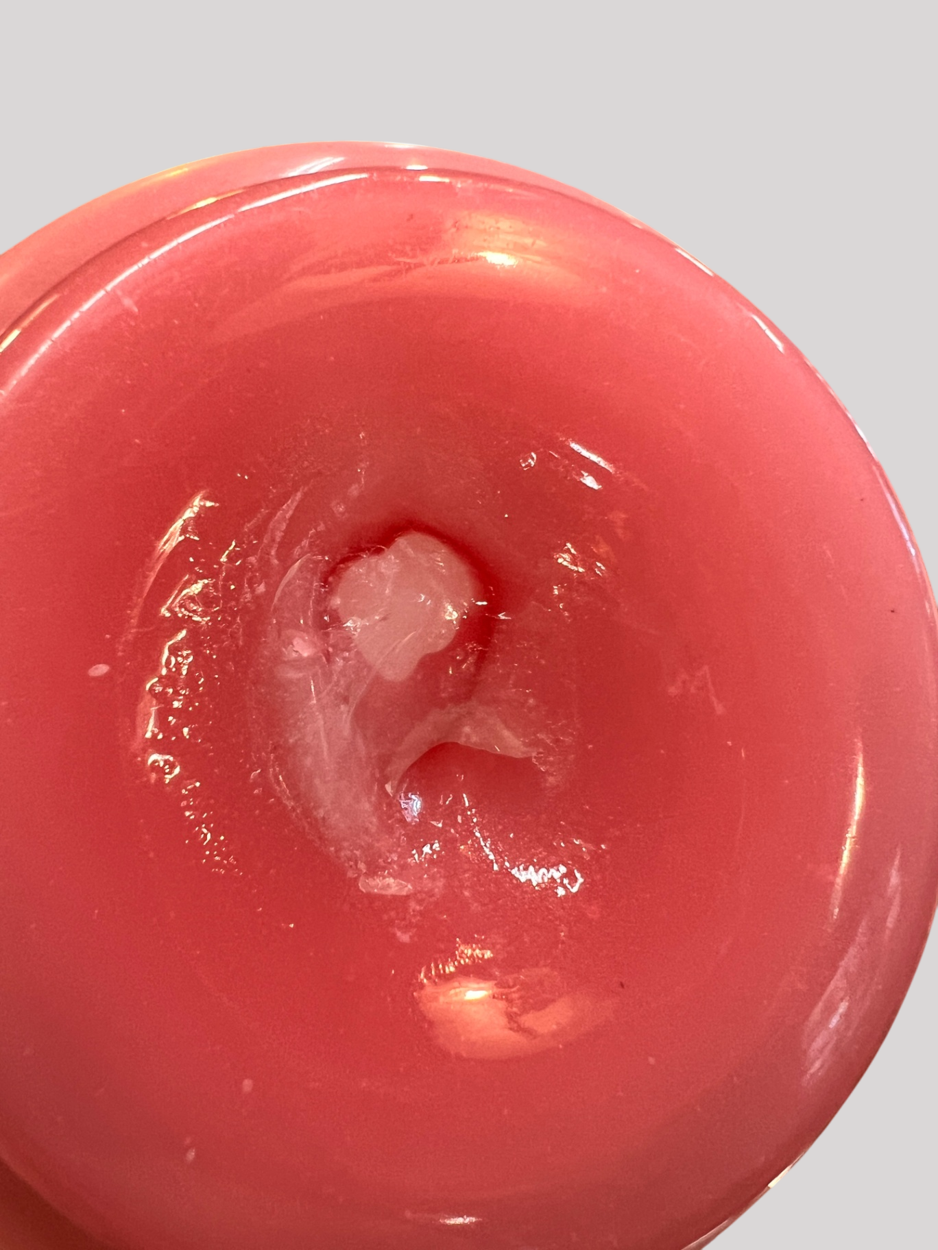 Antique Pink Bristol Glass Vase – Hand Painted Enamel Floral with Gilt Trim