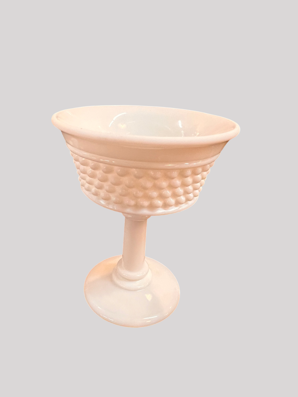 Vintage Milk Glass Hobnail Compote – Pedestal Dish