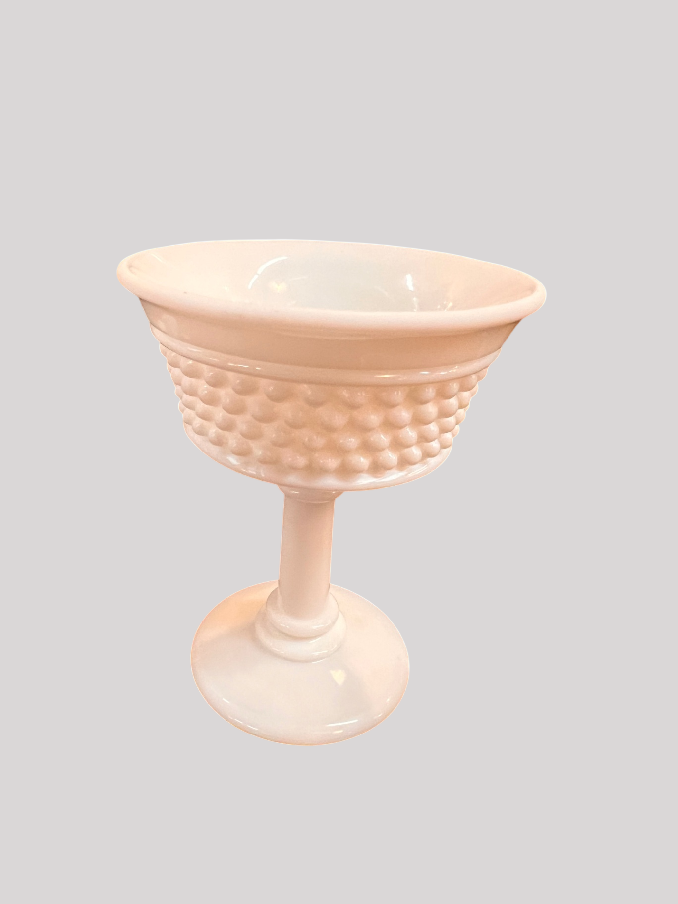 Vintage Milk Glass Hobnail Compote – Pedestal Dish