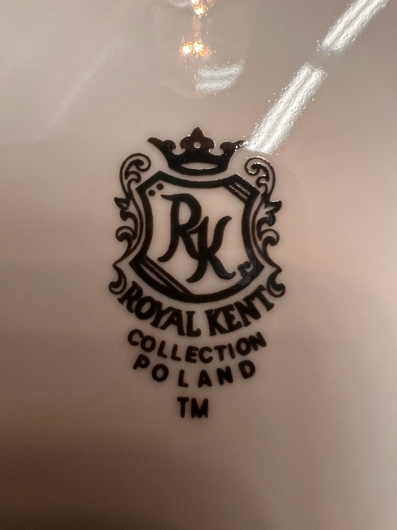 White with multicolored floral pattern Porcelain Porcelain & Ceramics