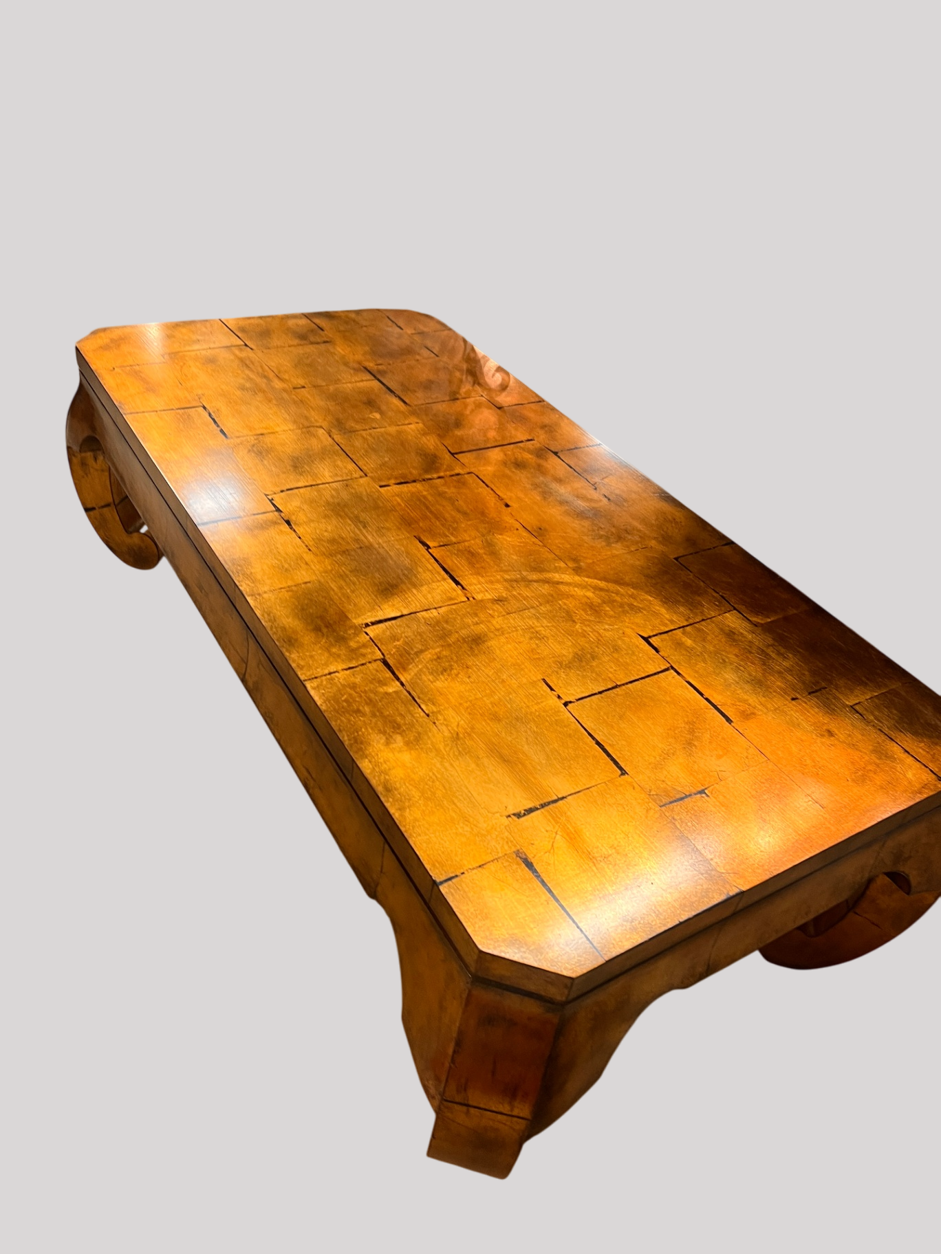 Brand New Henredon Gold Leaf Coffee Table – Hollywood Regency Asian Modern Style