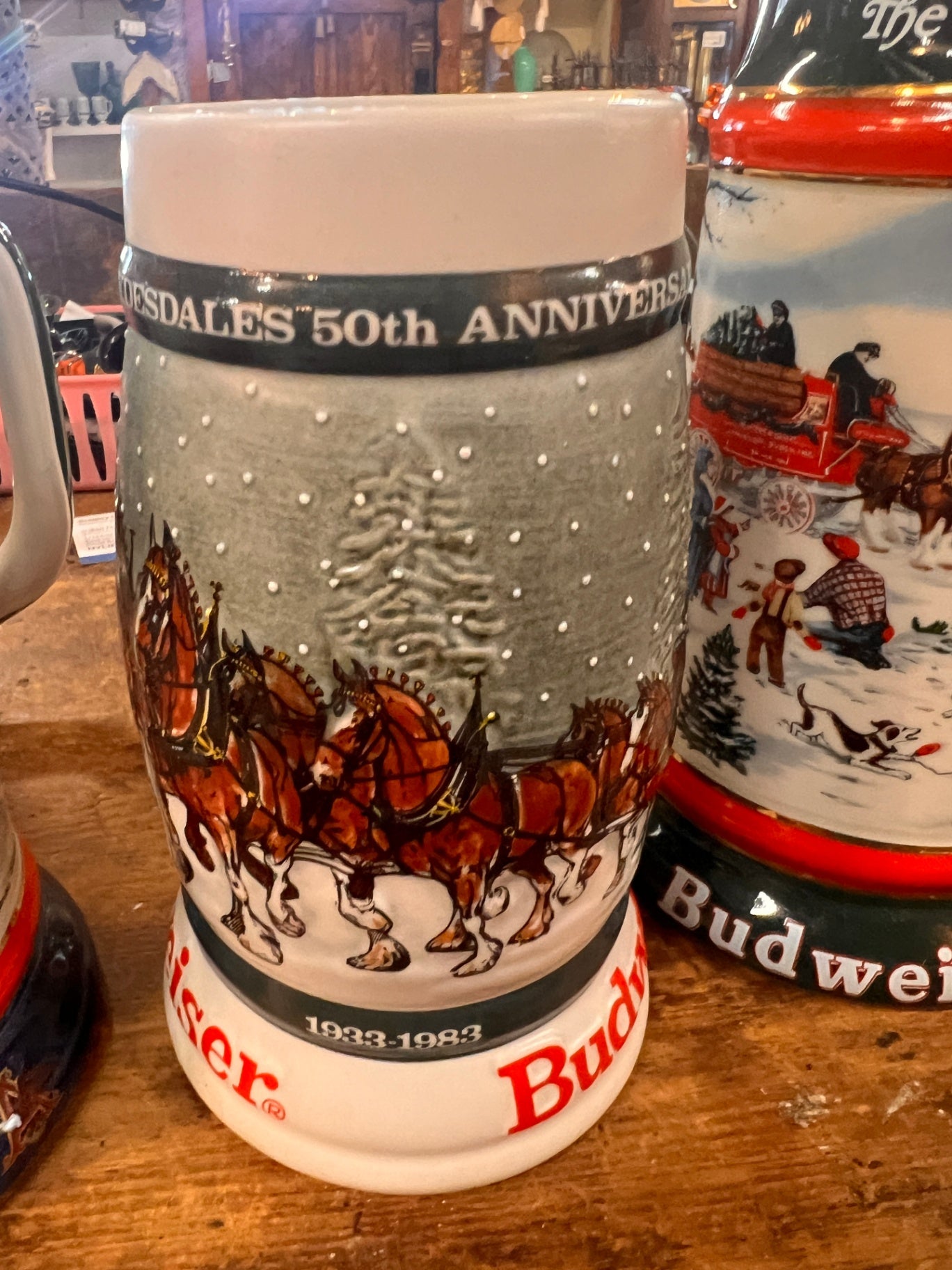 Budweiser 1992 "The Season’s Best" Holiday Stein