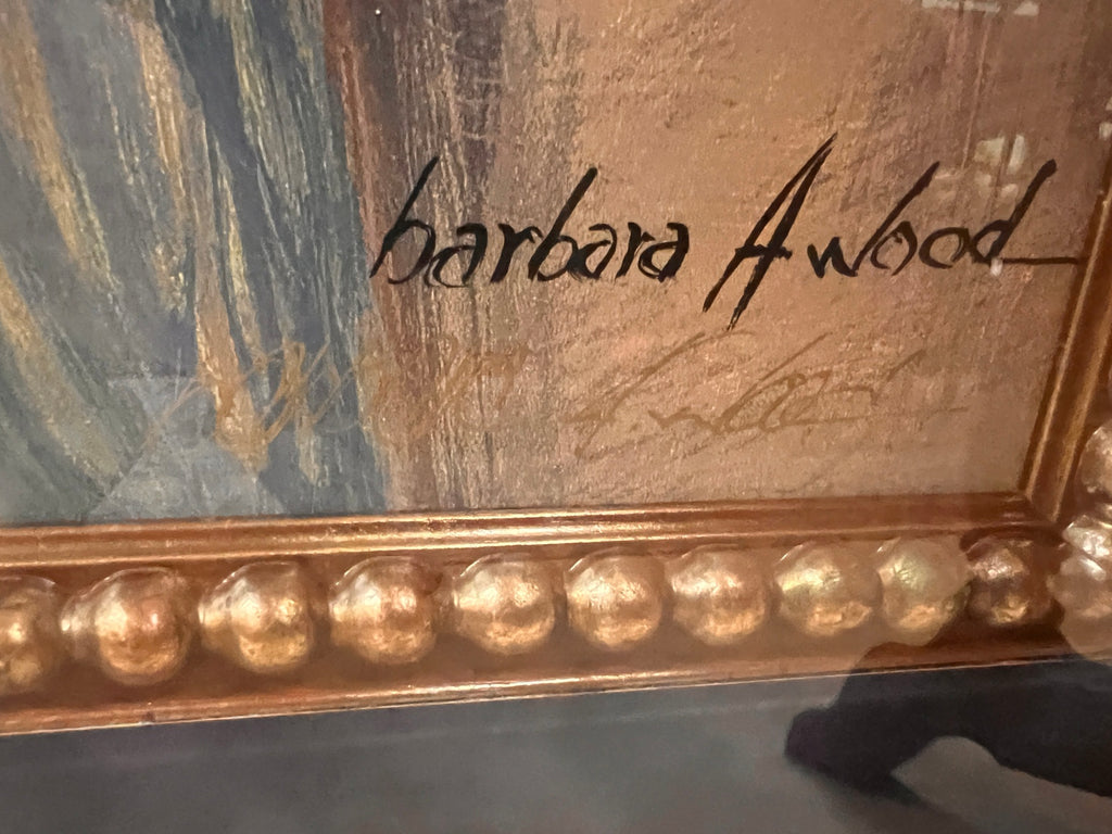 Barbara A. Wood – Mois de Mai – Signed Lawrence Unlimited Print – Large Gold Frame