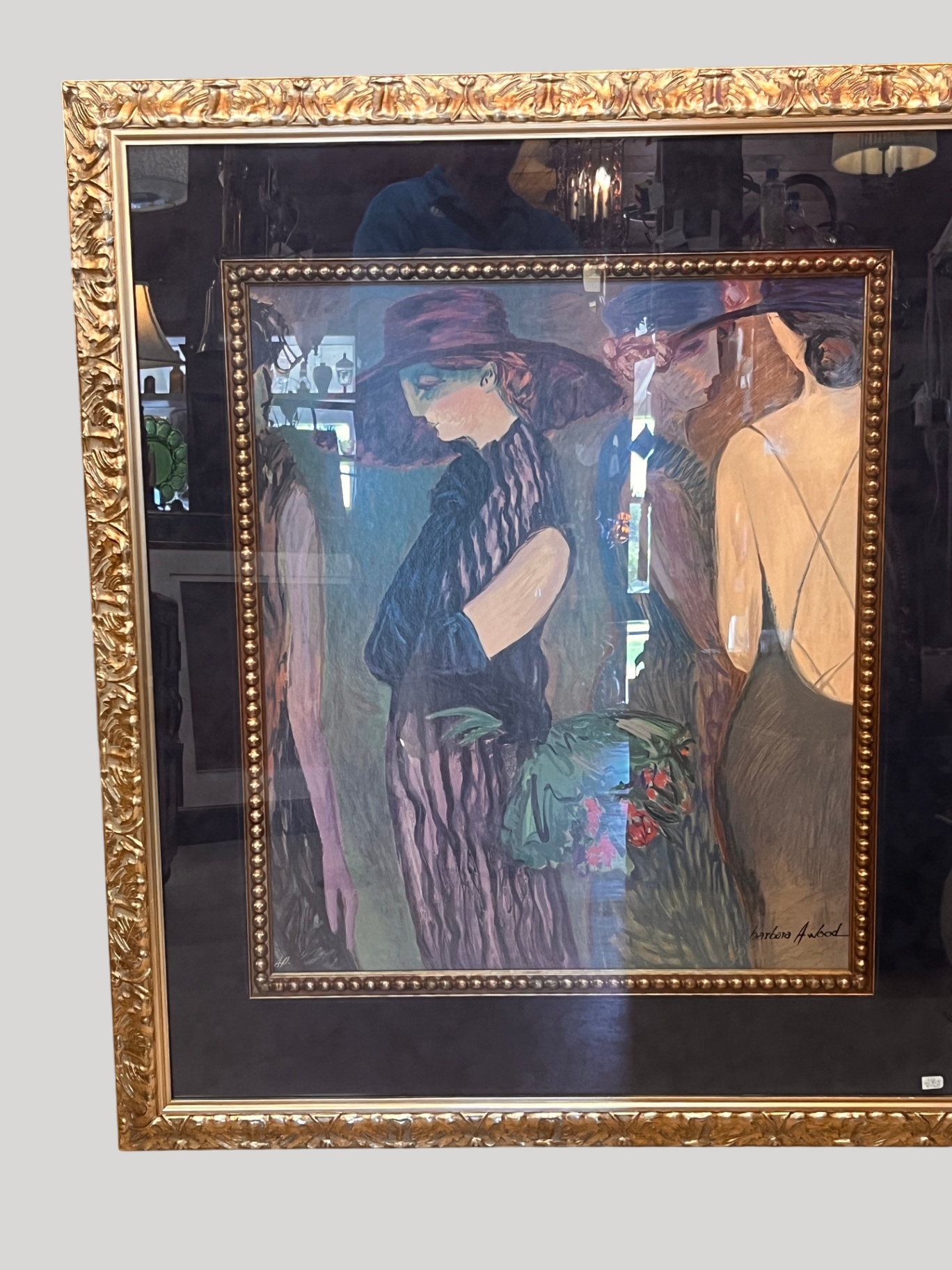 Barbara A. Wood – Mois de Mai – Signed Lawrence Unlimited Print – Large Gold Frame