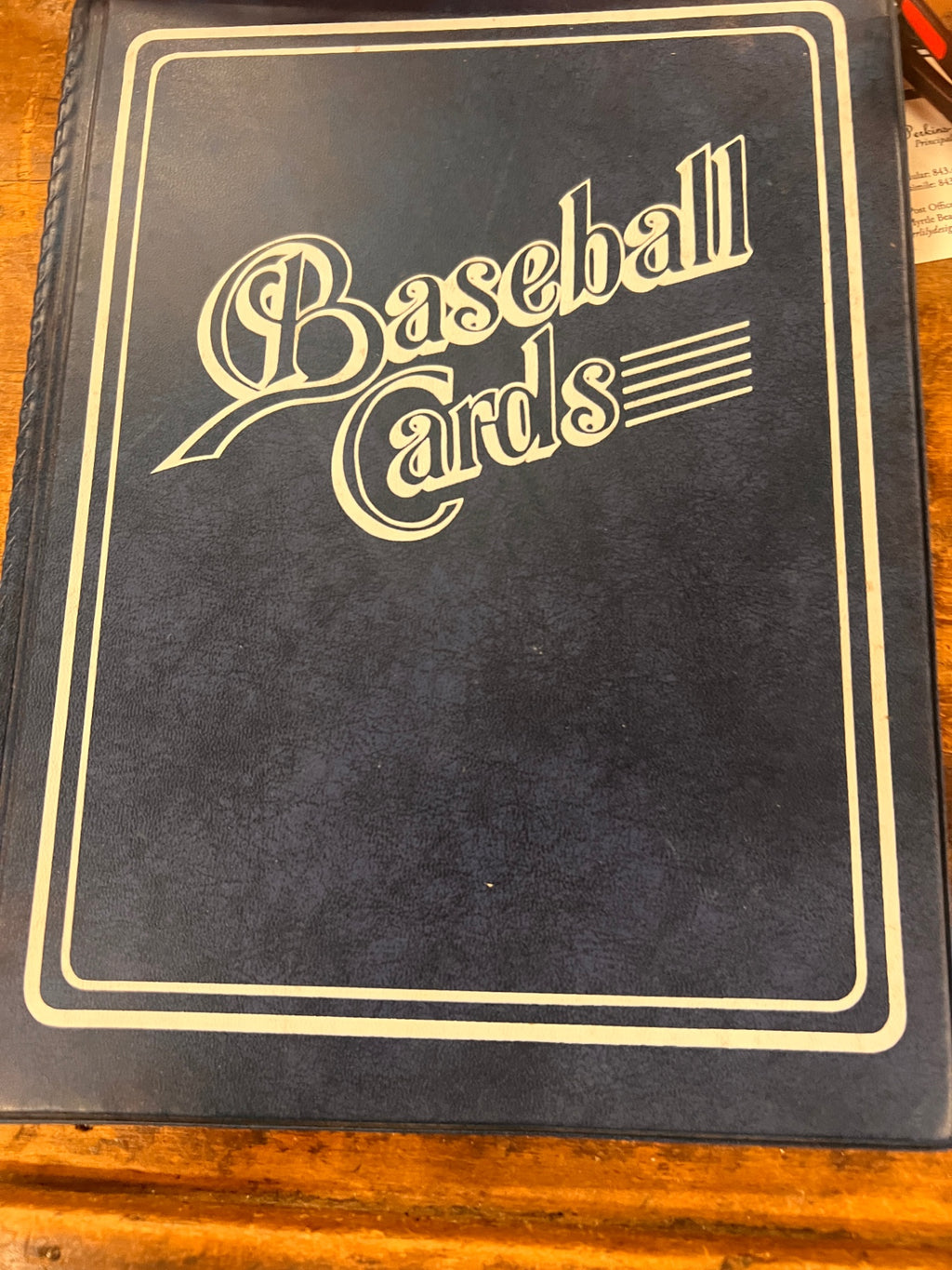 Assorted Football Cards in Baseball Binder