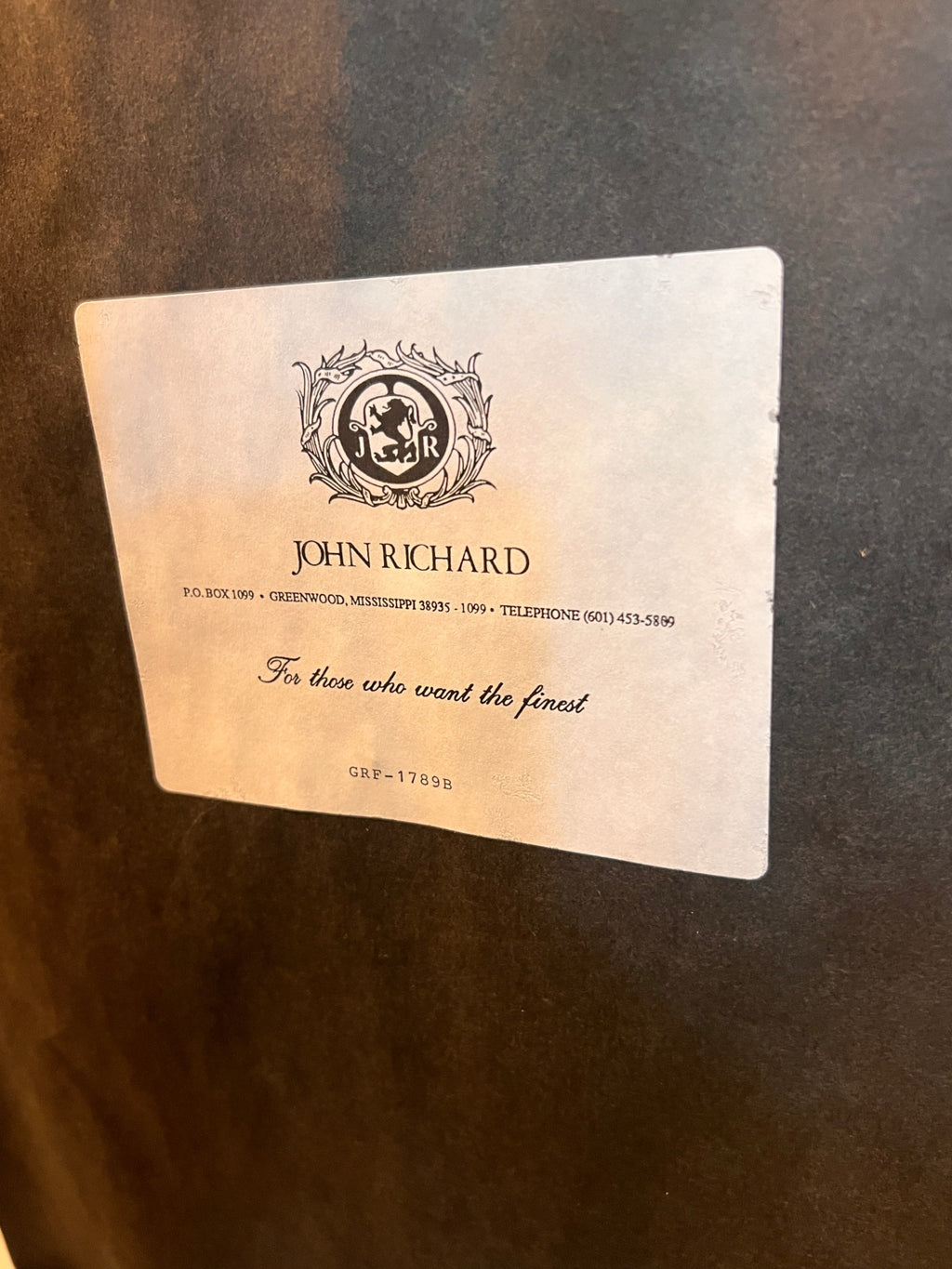 John-Richard Shadowbox Wall Art – African-Inspired Carved Staff in Iron Frame