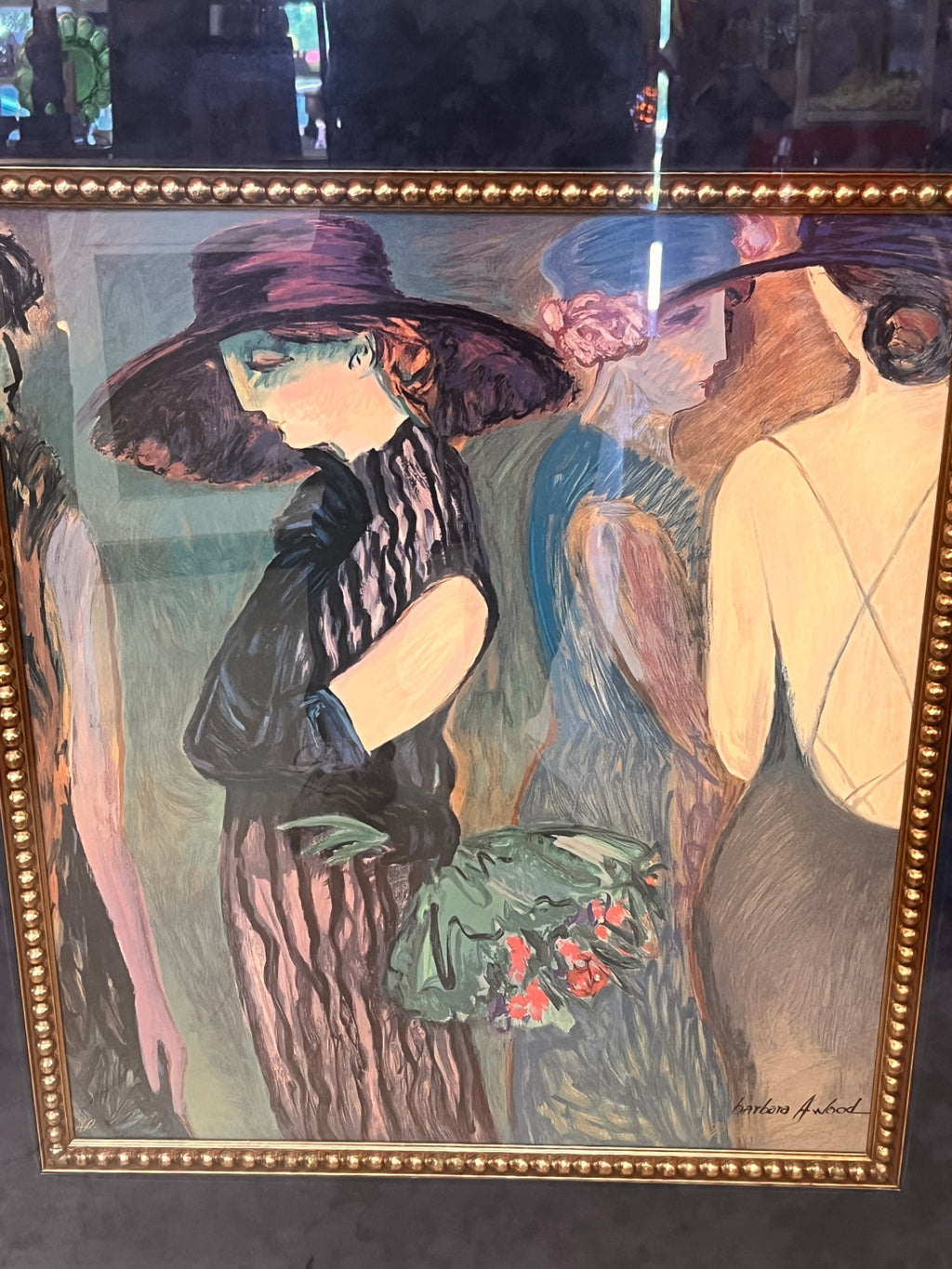 Barbara A. Wood – Mois de Mai – Signed Lawrence Unlimited Print – Large Gold Frame