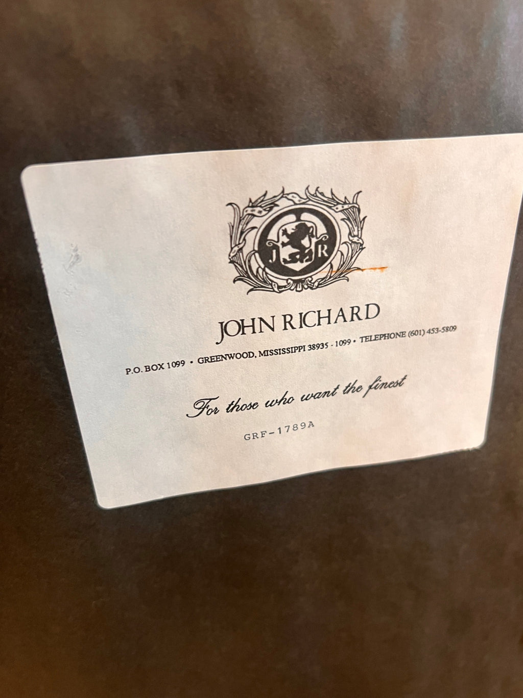 John-Richard Shadowbox Wall Art – African-Inspired Carved Staff in Iron Frame