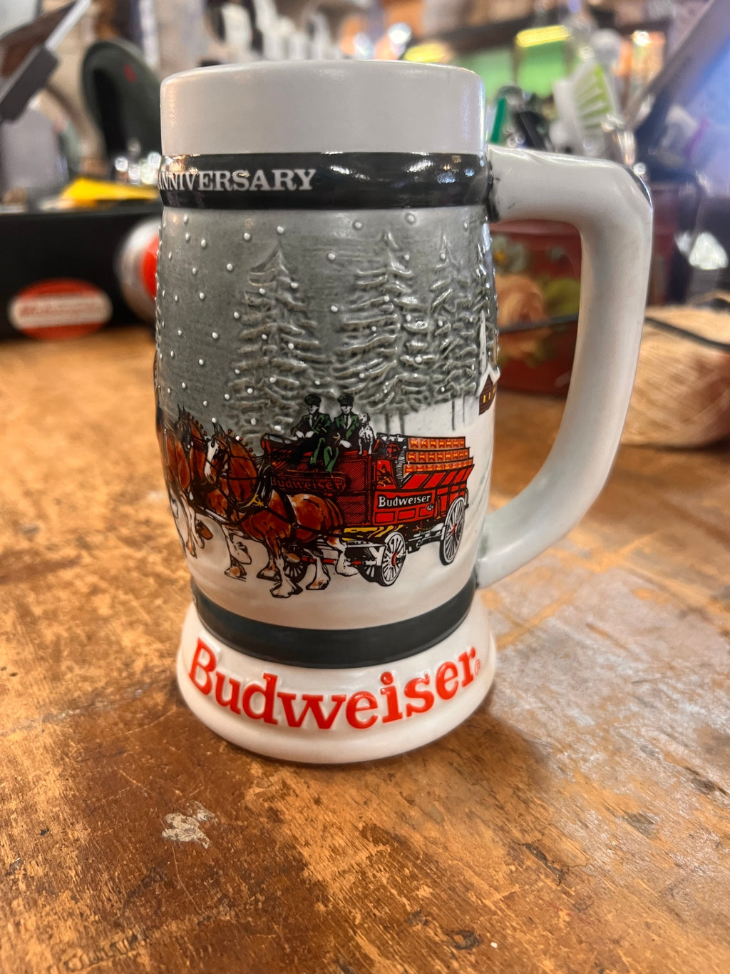 Budweiser 50th Anniversary Clydesdale Stein (1983)