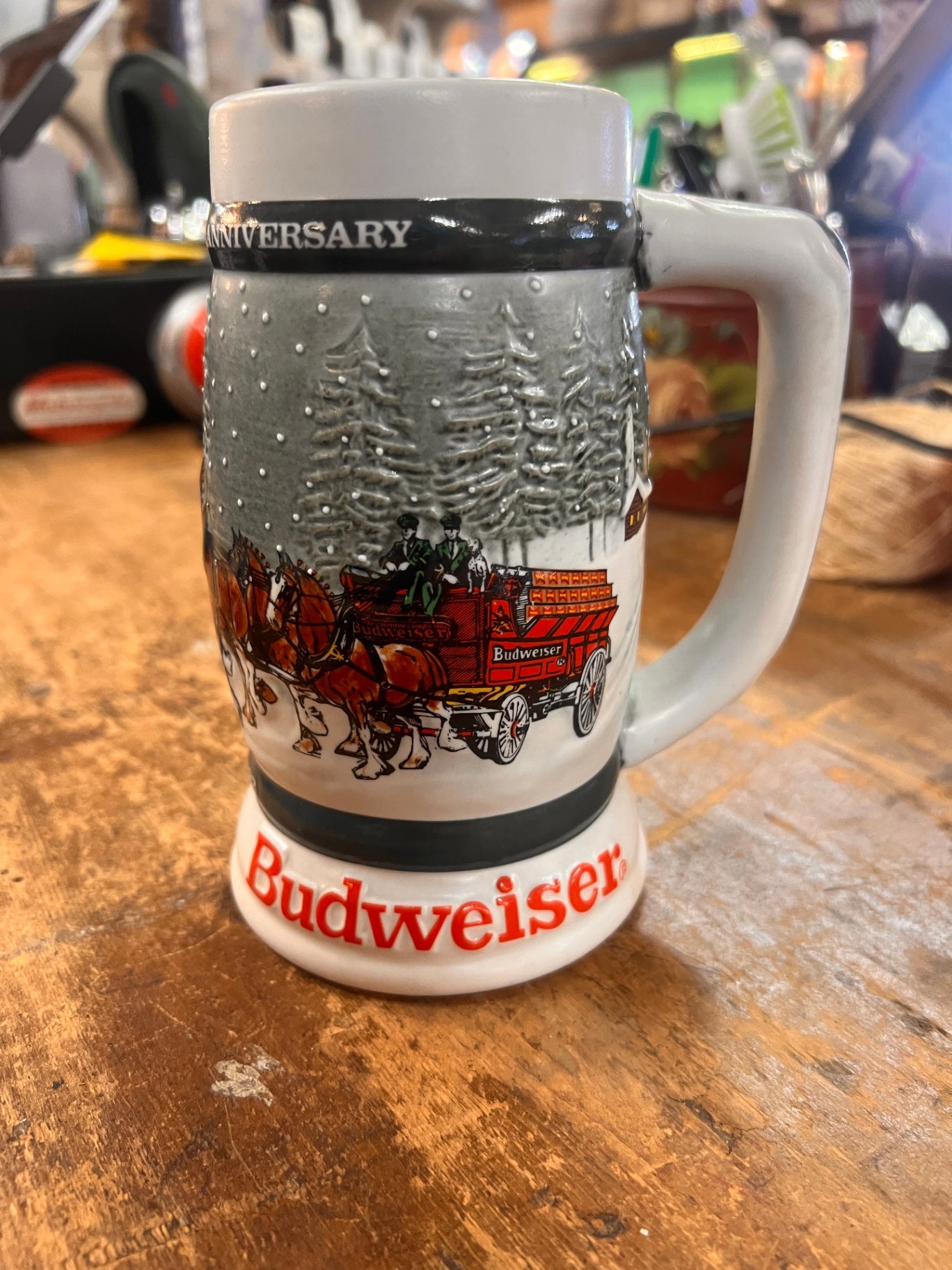 Budweiser 50th Anniversary Clydesdale Stein (1983)