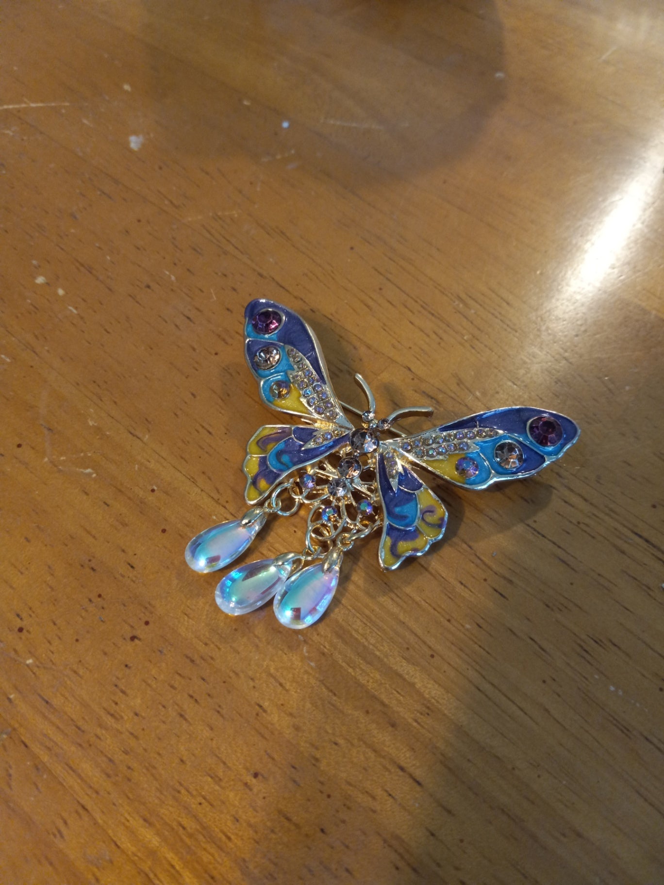 Purple butterfly pin dsc