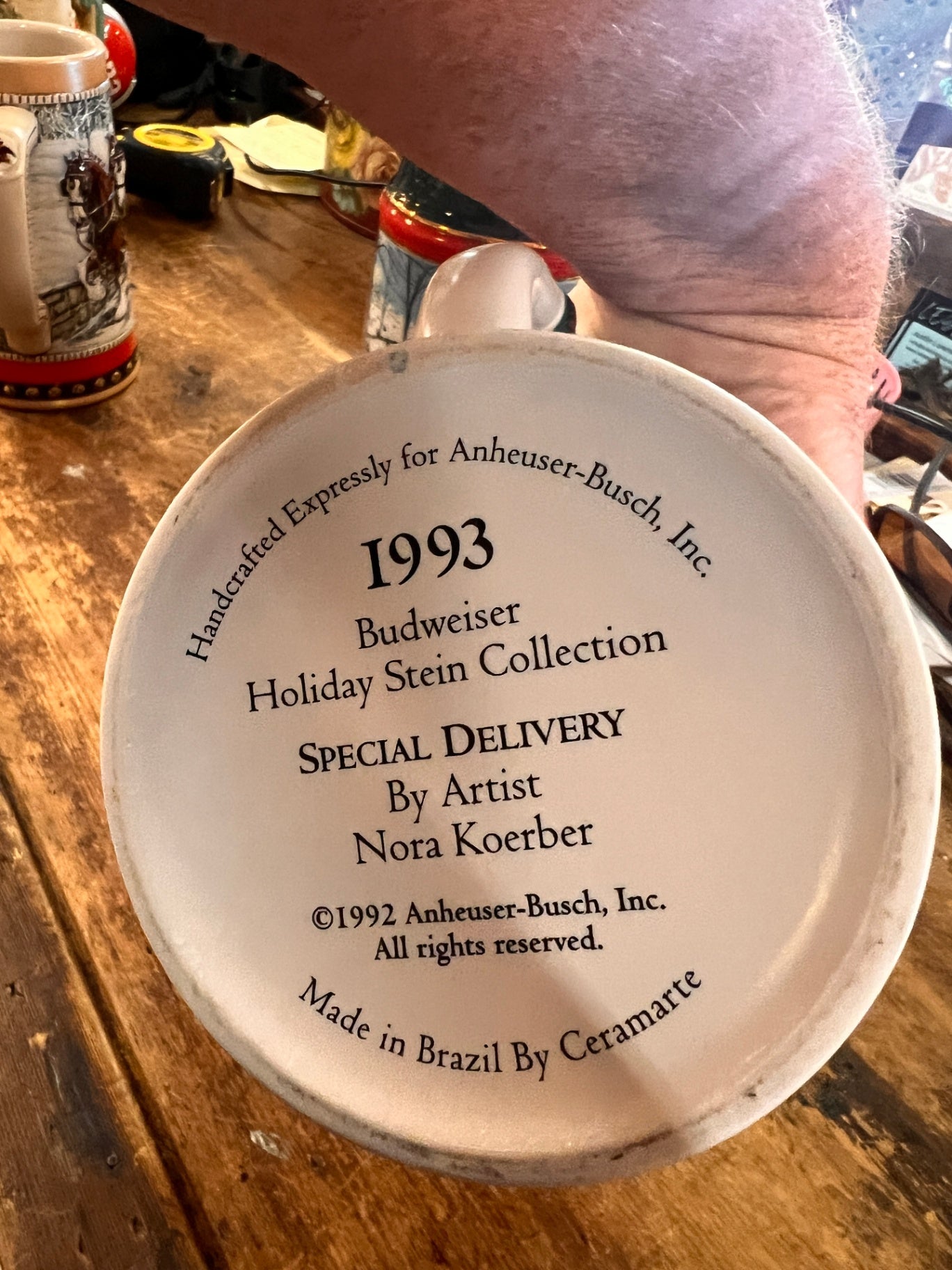 1993 “Special Delivery” Budweiser Stein
