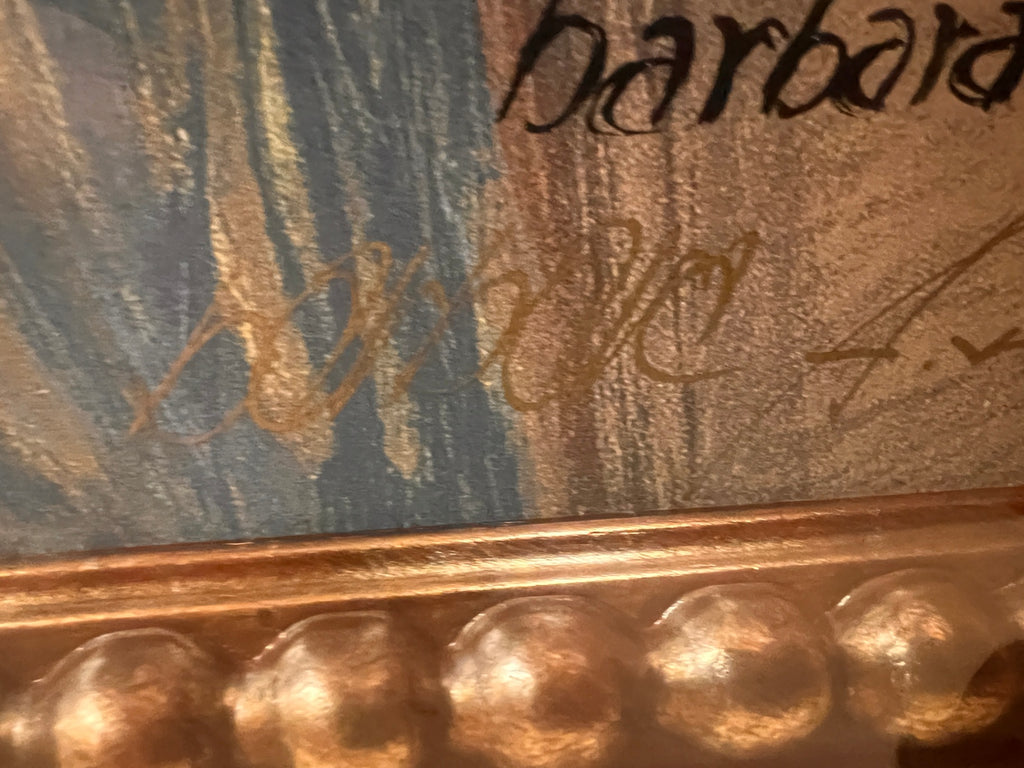 Barbara A. Wood – Mois de Mai – Signed Lawrence Unlimited Print – Large Gold Frame