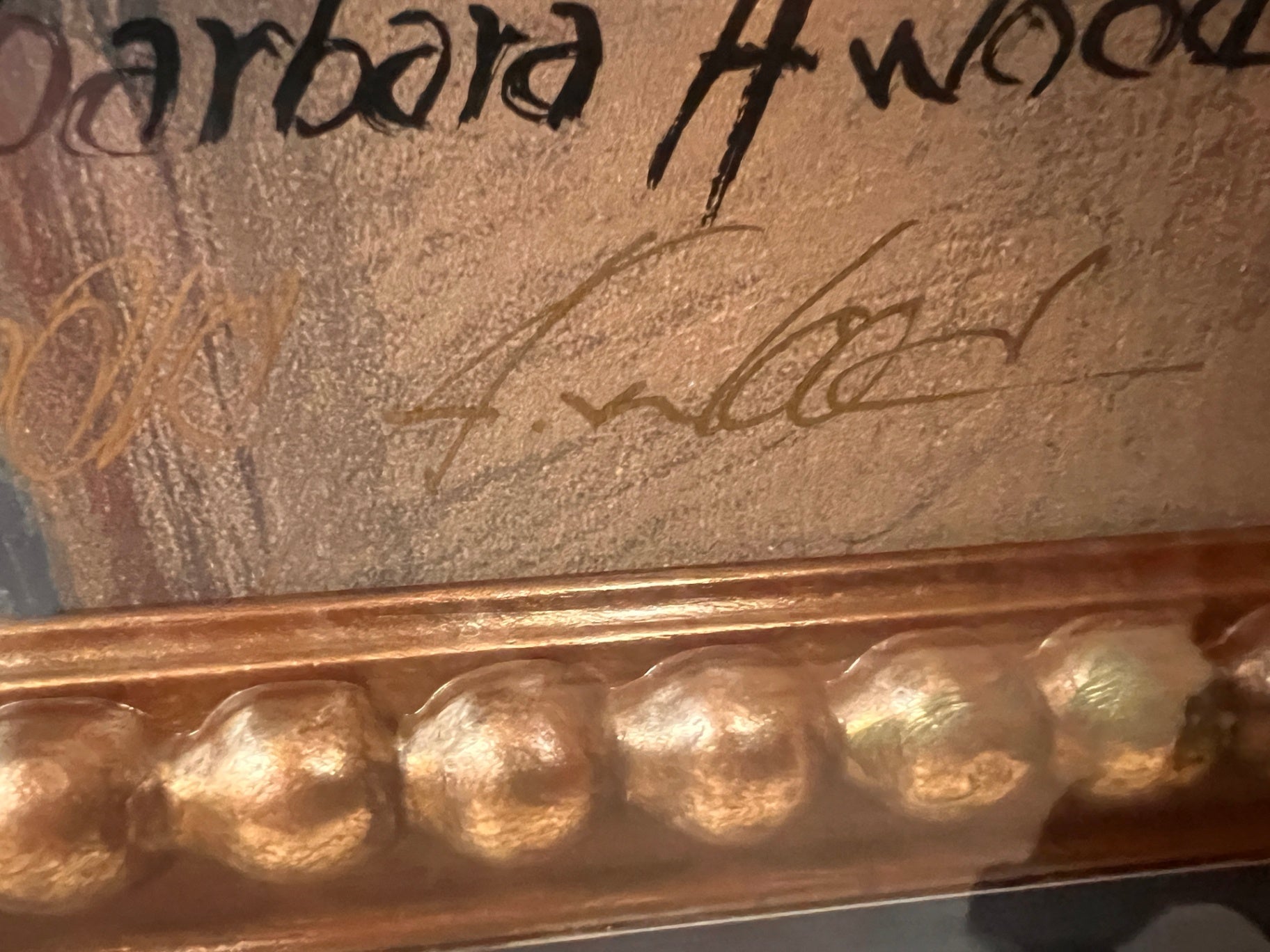 Barbara A. Wood – Mois de Mai – Signed Lawrence Unlimited Print – Large Gold Frame