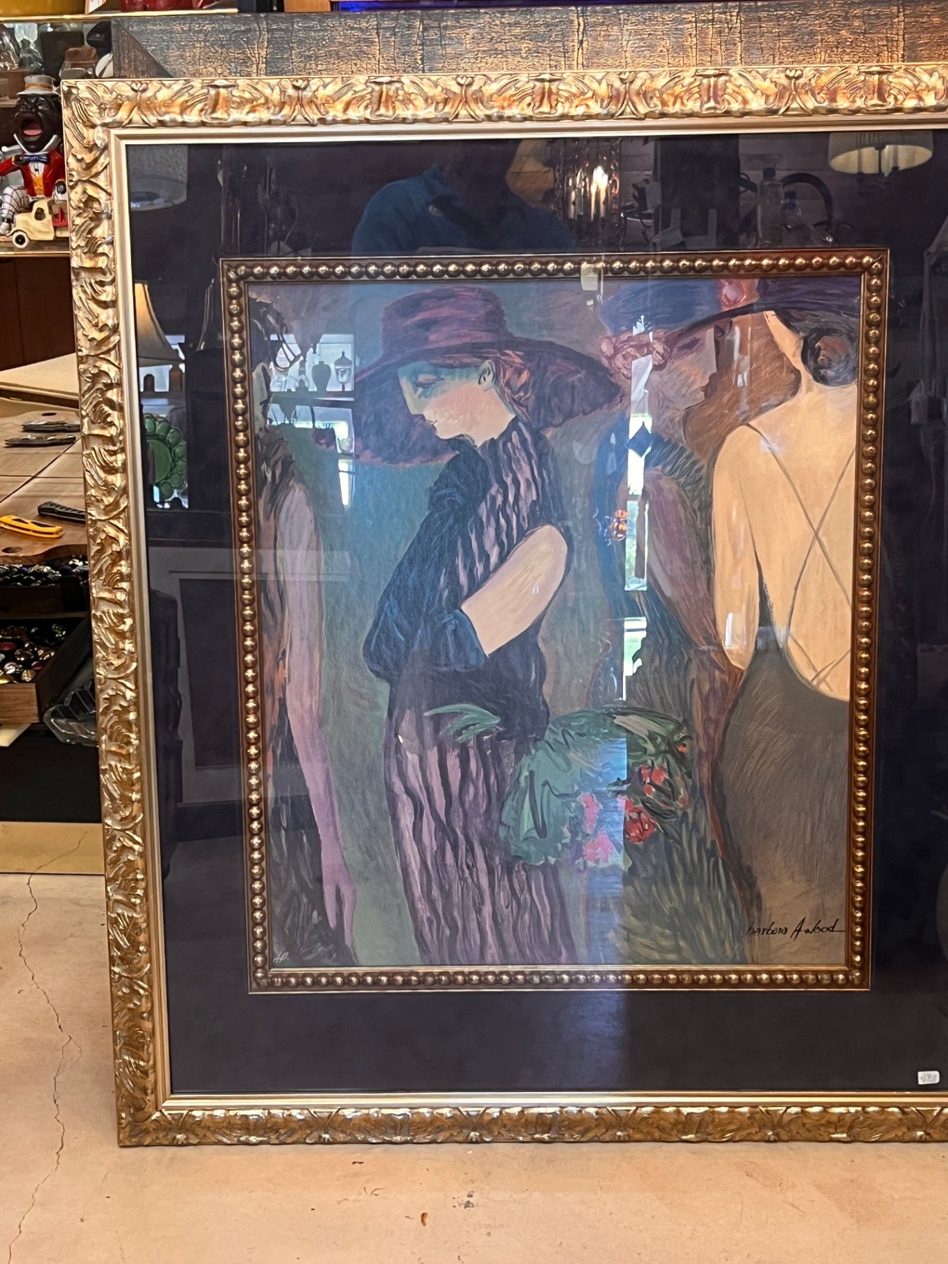 Barbara A. Wood – Mois de Mai – Signed Lawrence Unlimited Print – Large Gold Frame