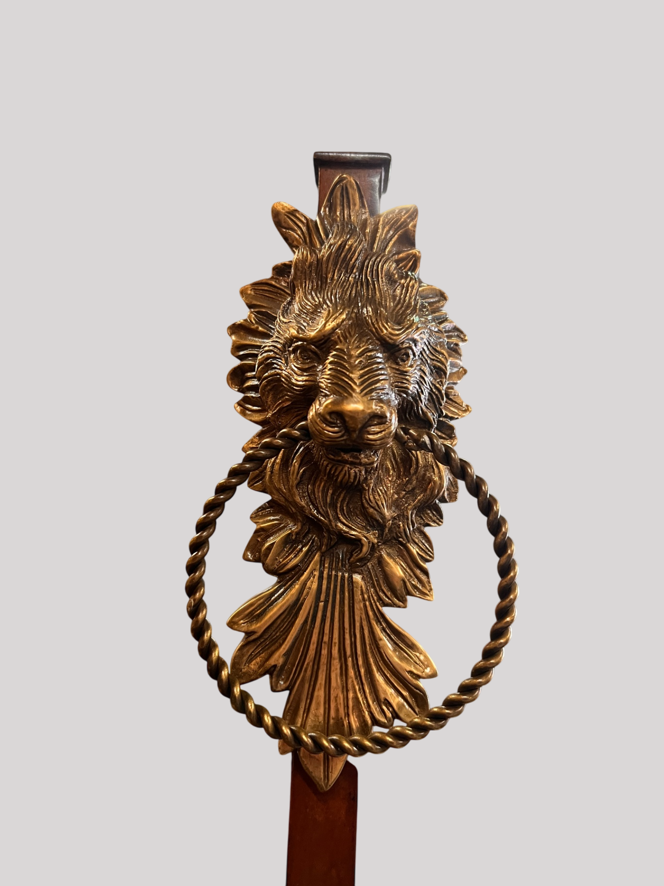 John-Richard JRA-6699 Lion Head Towel Holder / Valet Stand – Luxury Designer Accessory