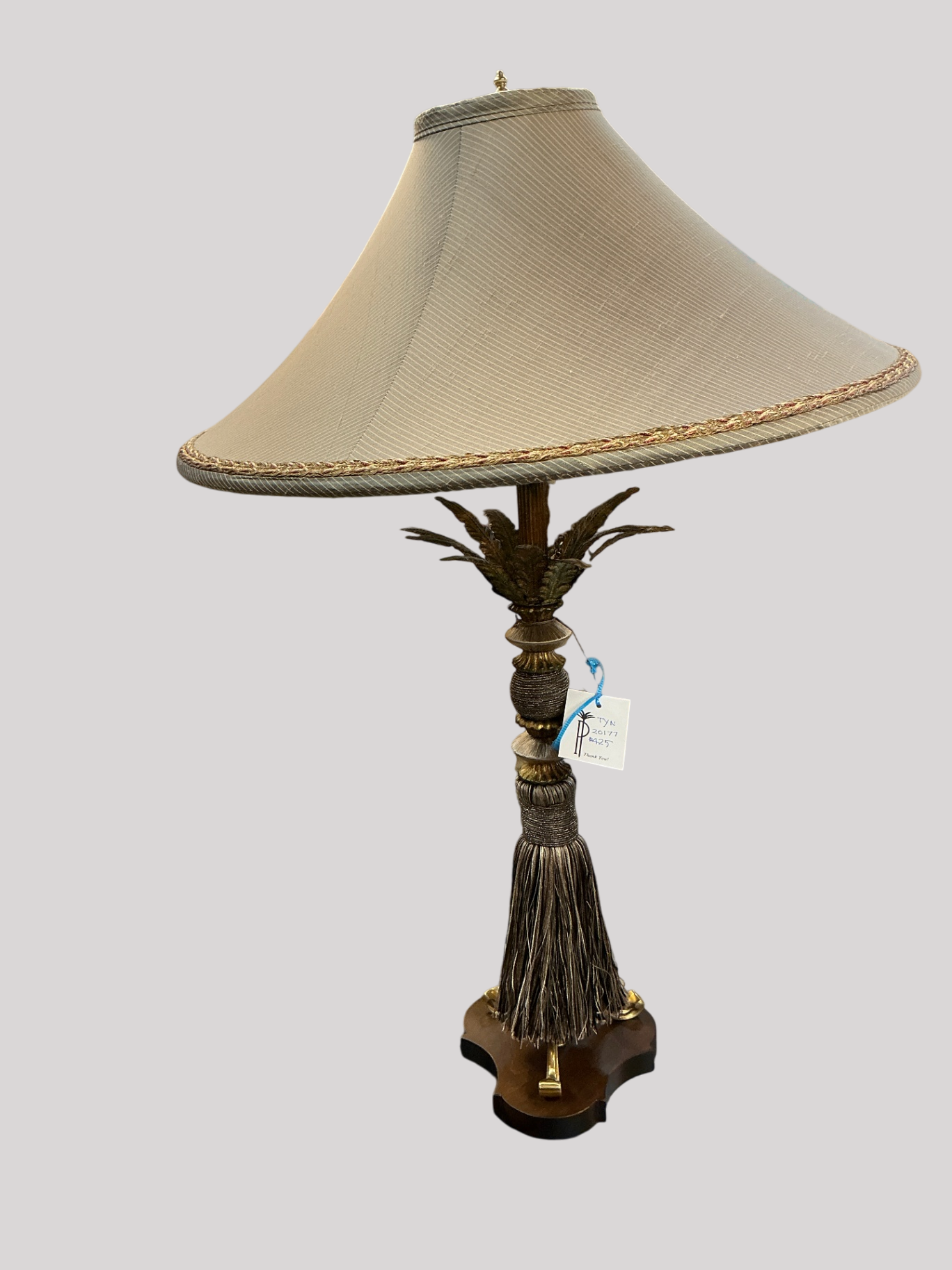 Tynedale Tassel Accent Table Lamp with Flared Shade