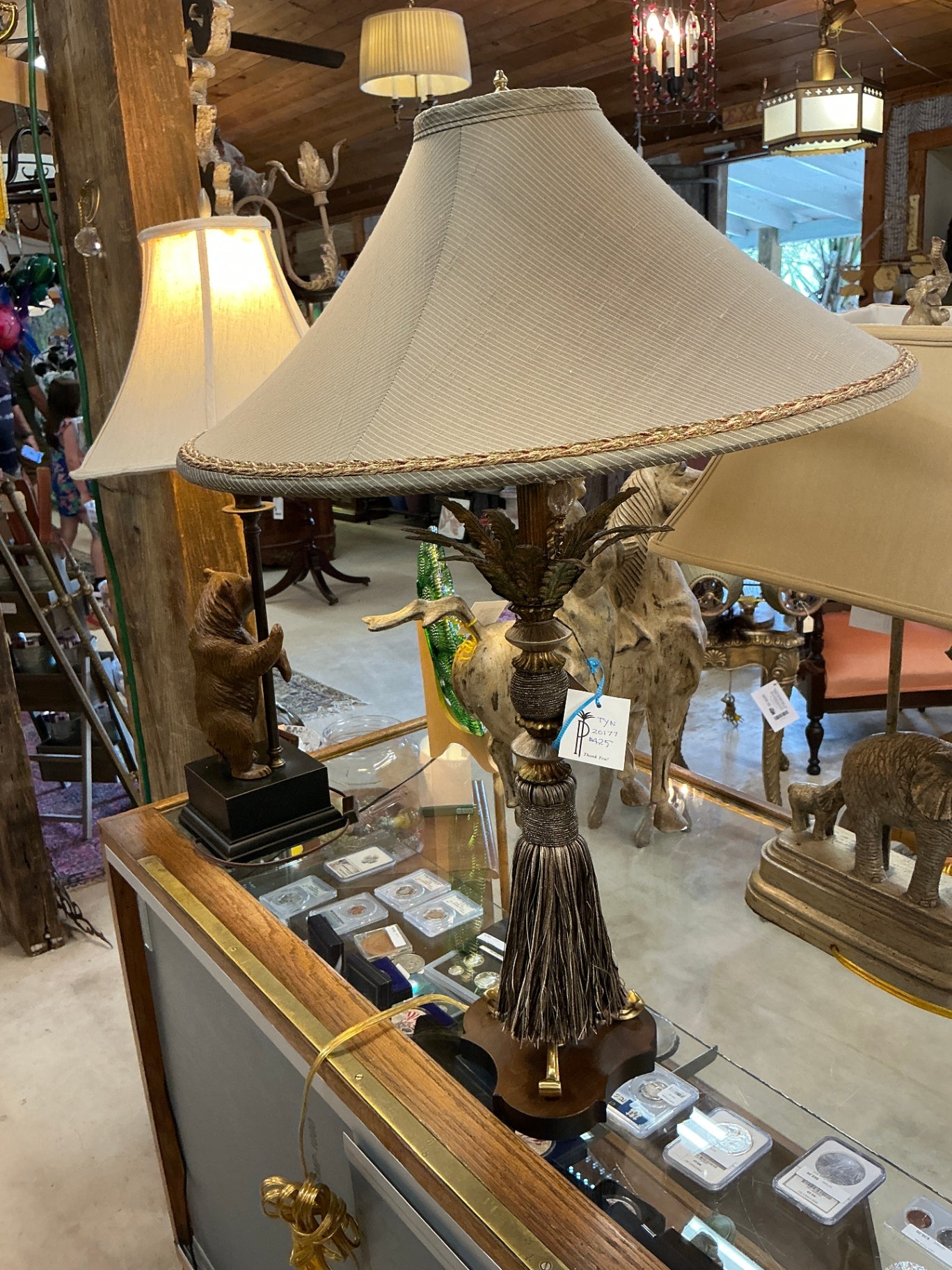 Tynedale Tassel Accent Table Lamp with Flared Shade