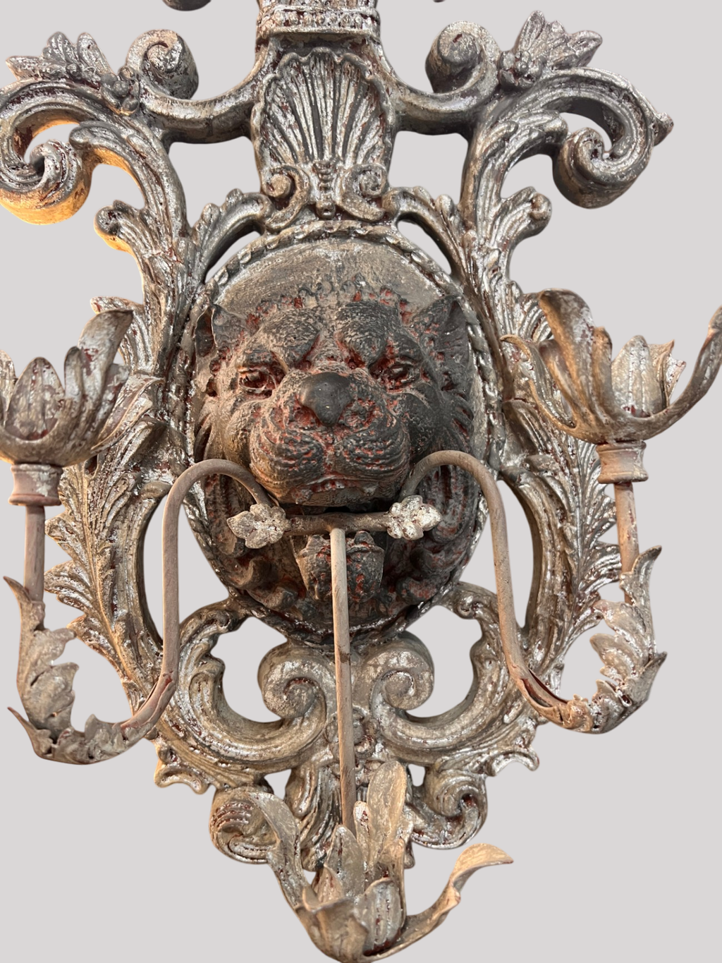 John-Richard JRA-2624 Lion’s Head Wall Sconce / Candle Holder