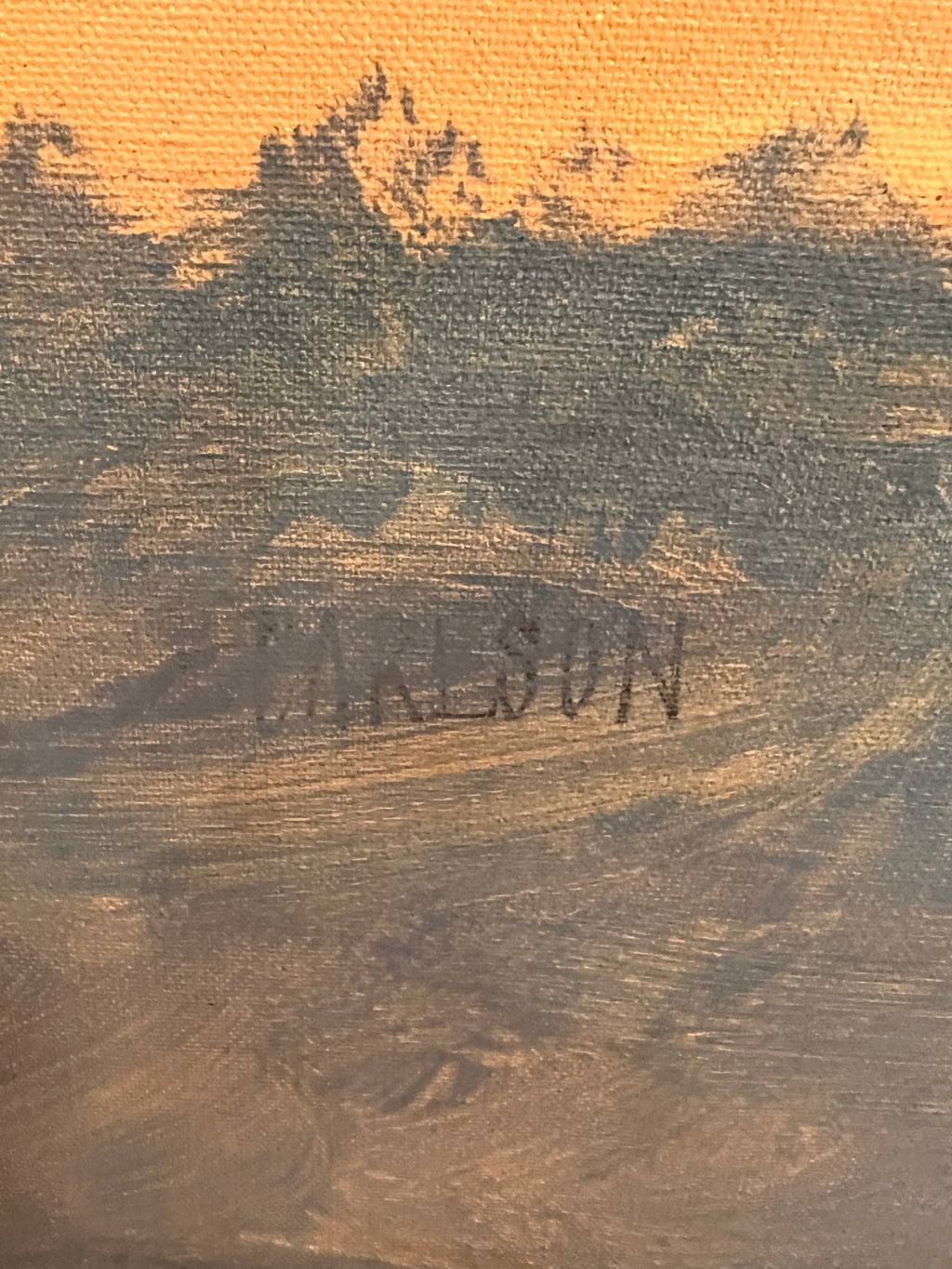 Vintage Mid-Century Nautical Seascape with Tall Ship and Seagulls, Signed Carlson