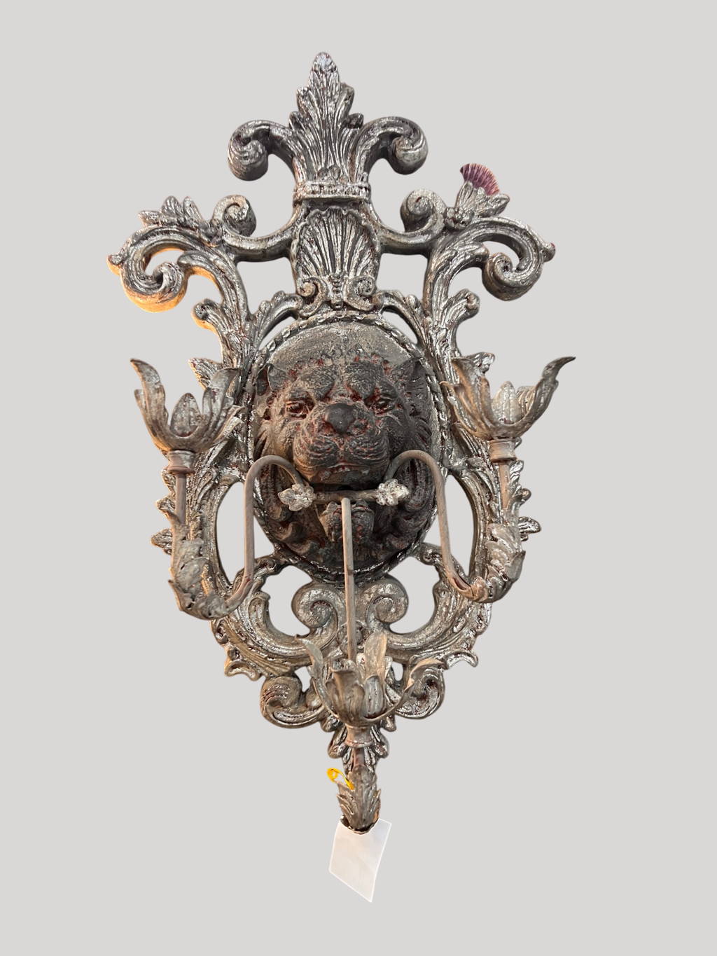 John-Richard JRA-2624 Lion’s Head Wall Sconce / Candle Holder