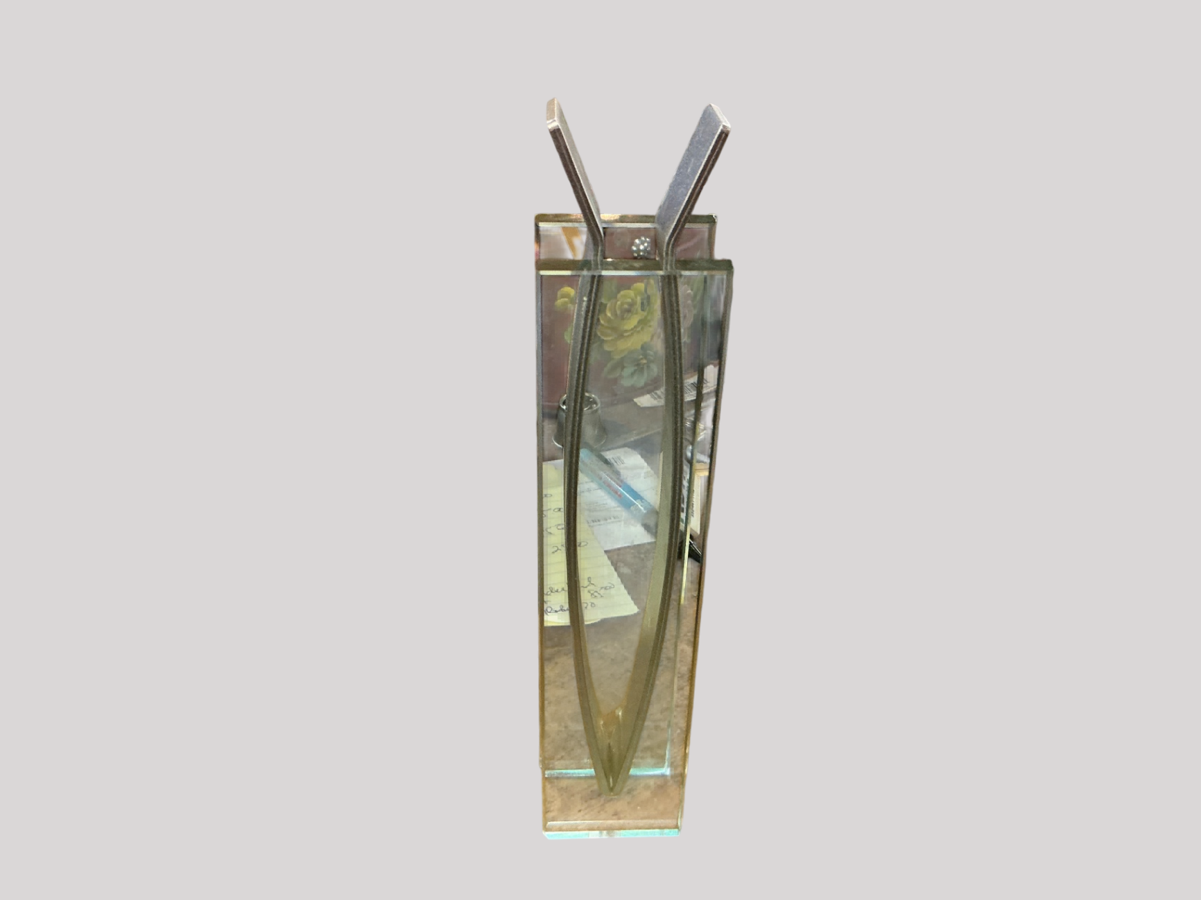 Modern Geometric Glass Vase – Rectangular with Angled Sides