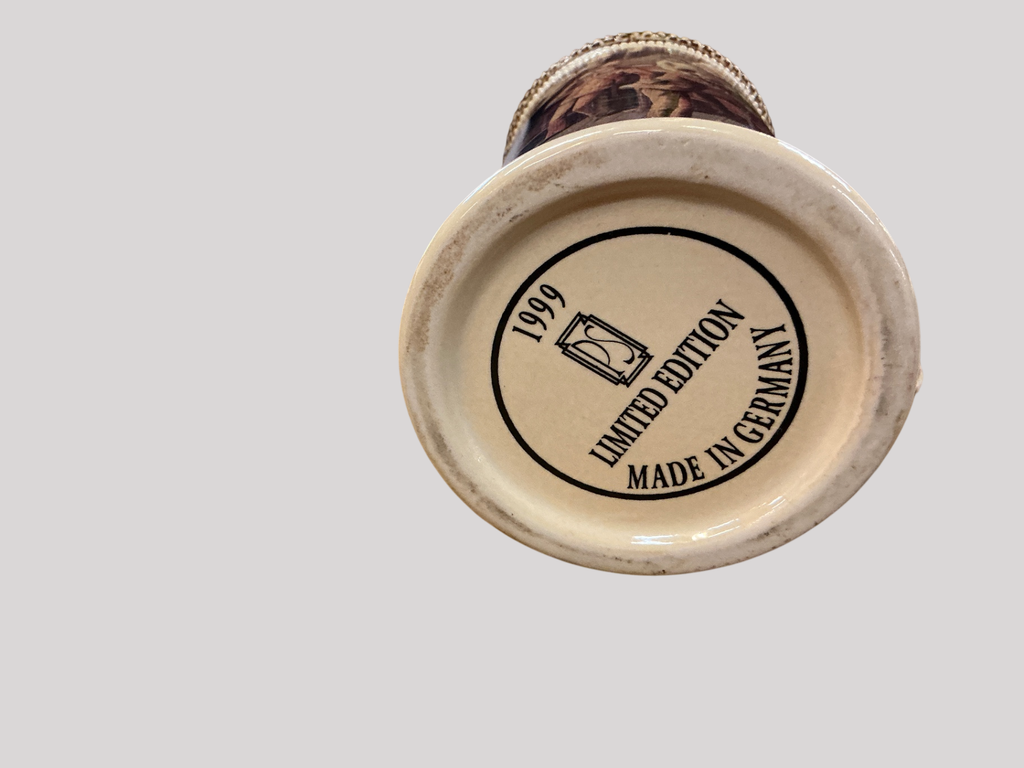 1999 Limited Edition German Beer Stein – Taverns Scene with Pewter Lid