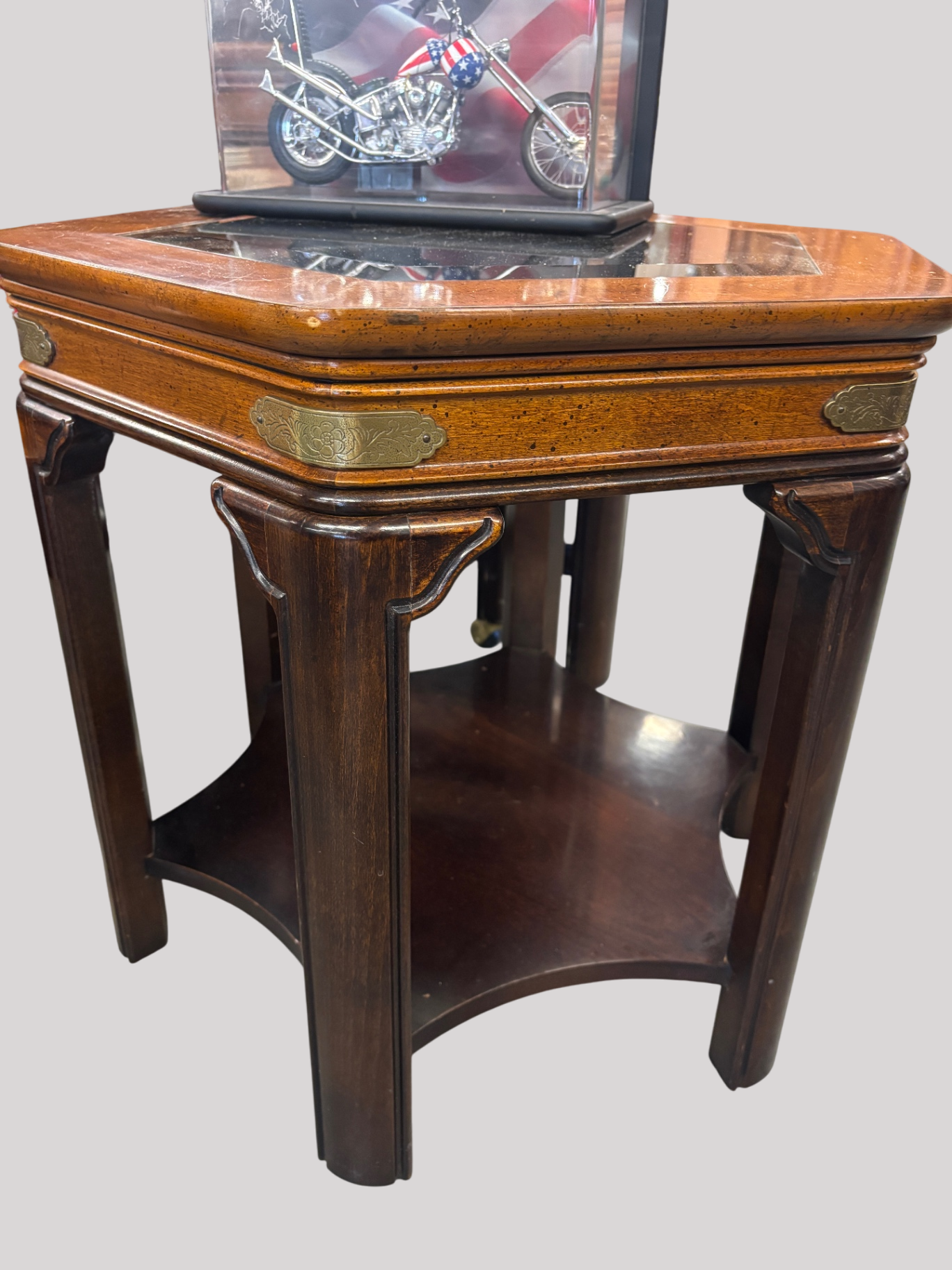 Sofa Table, Coffee Table, 2 Rolling Stools