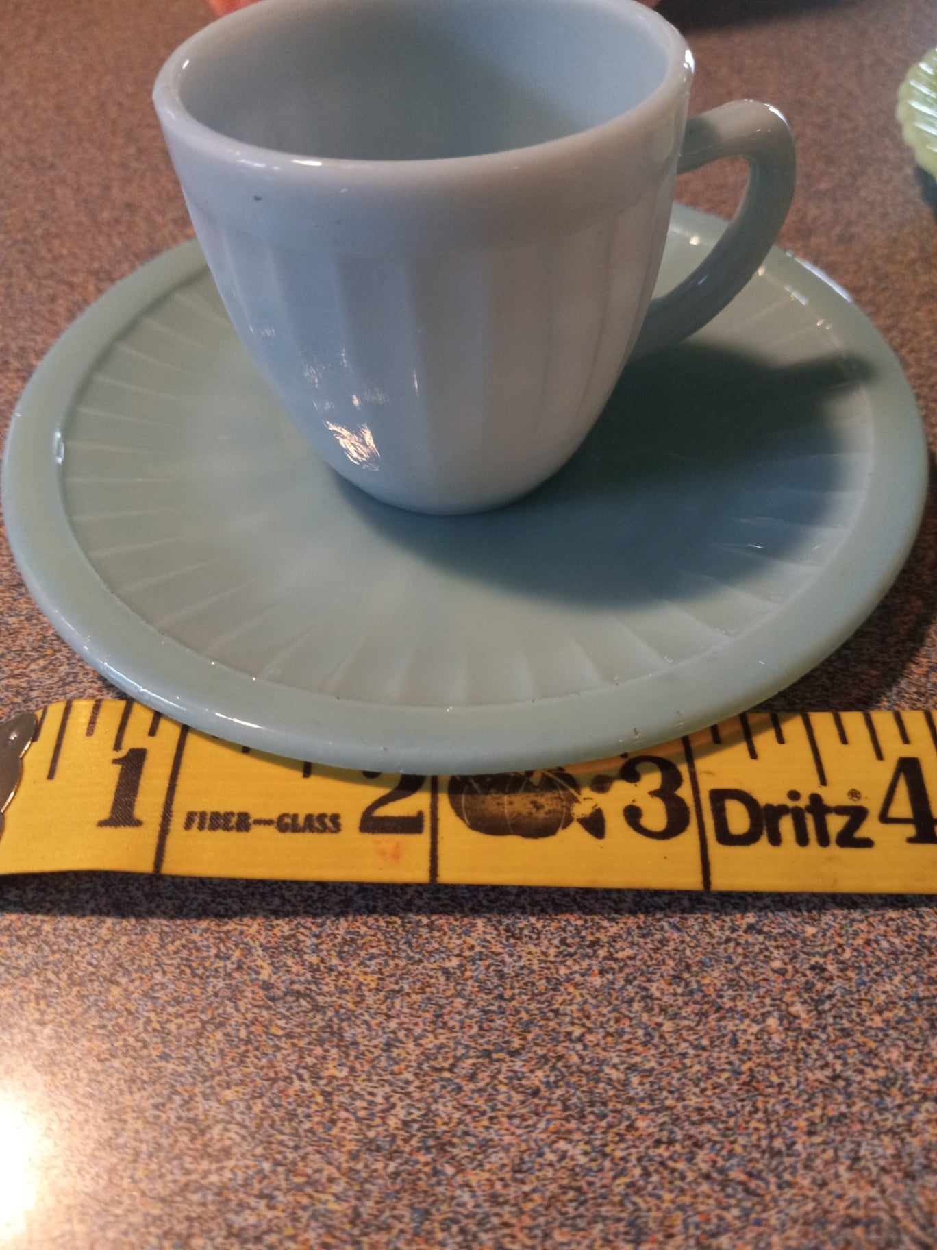 Jadeite Blue teacup n saucer dsc