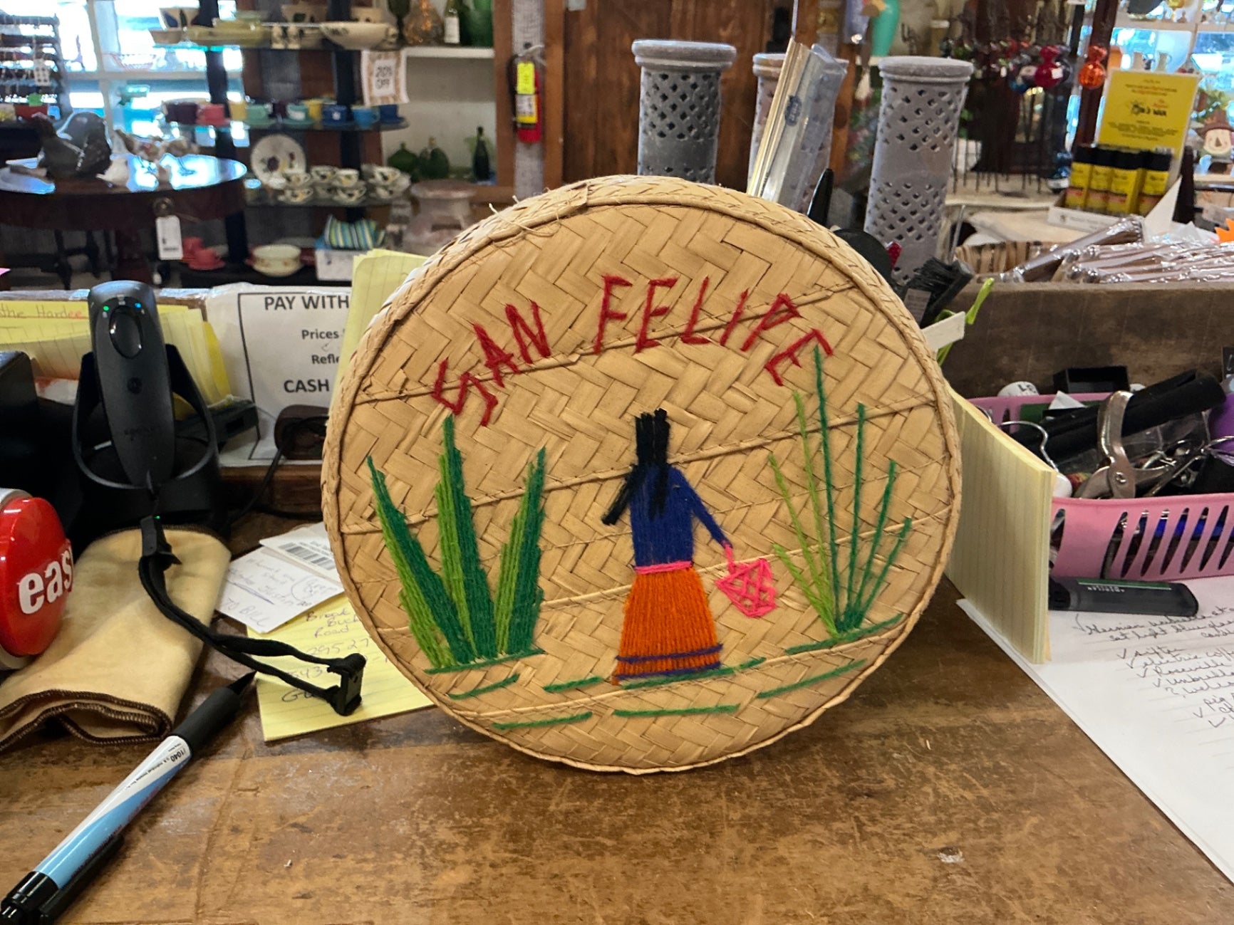 Mexican Straw Storage Box