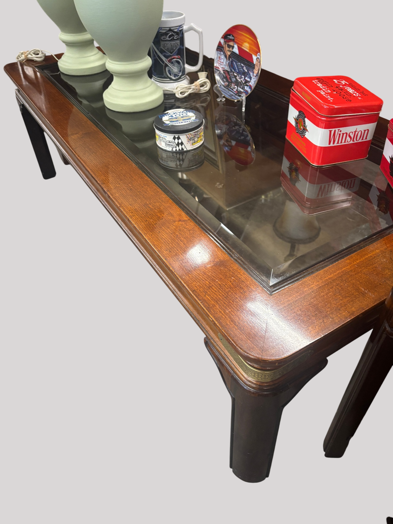 Gordon's Fine Furniture Glass and Wood Coffee Table