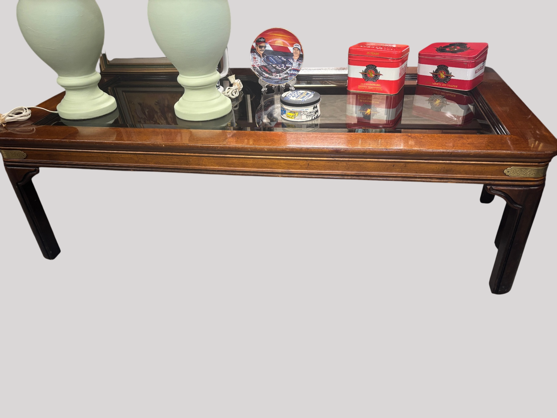 Gordon's Fine Furniture Glass and Wood Coffee Table