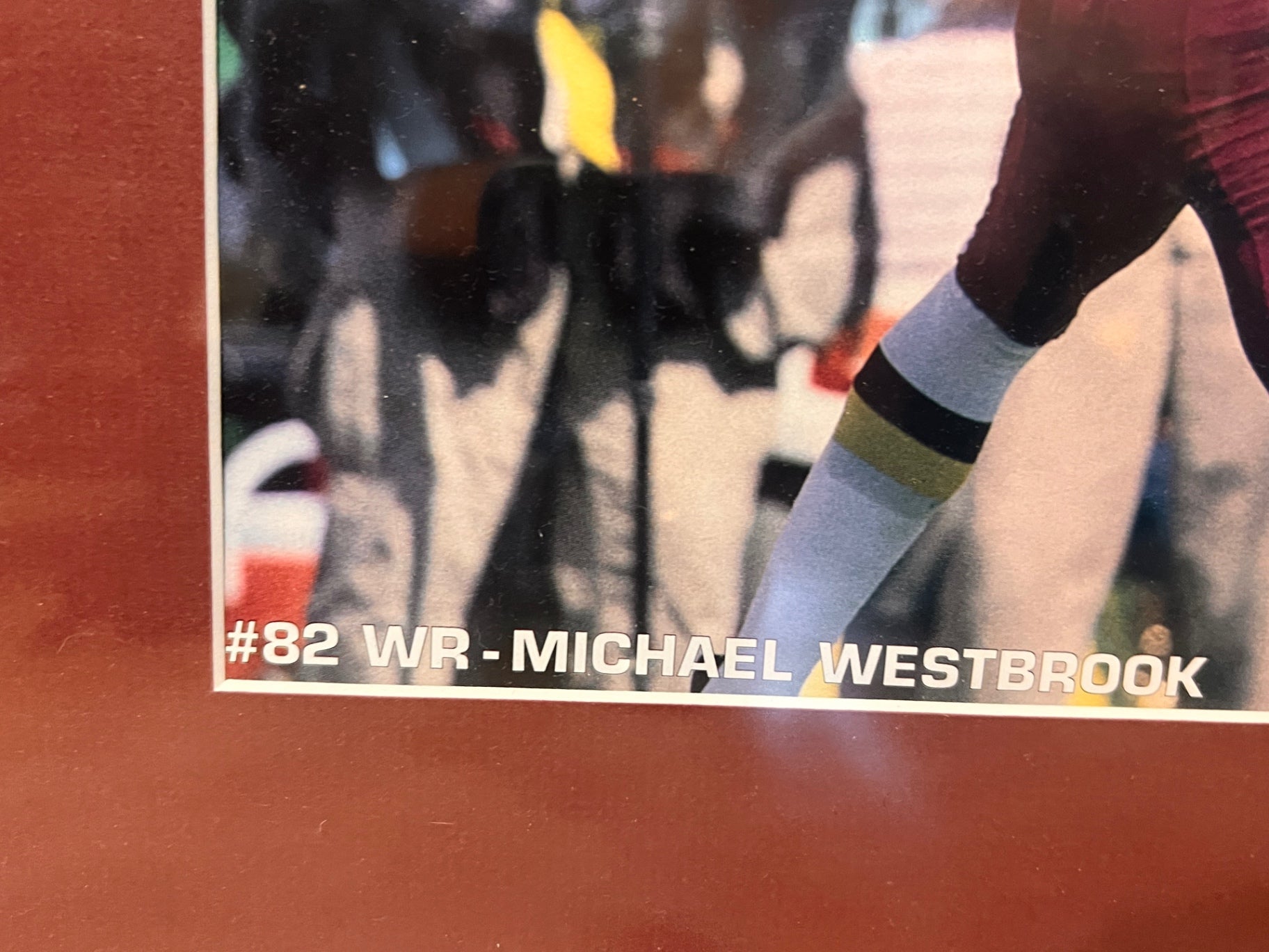 Michael Westbrook Autographed Washington Redskins Framed 8x10 Photo (#82 WR)