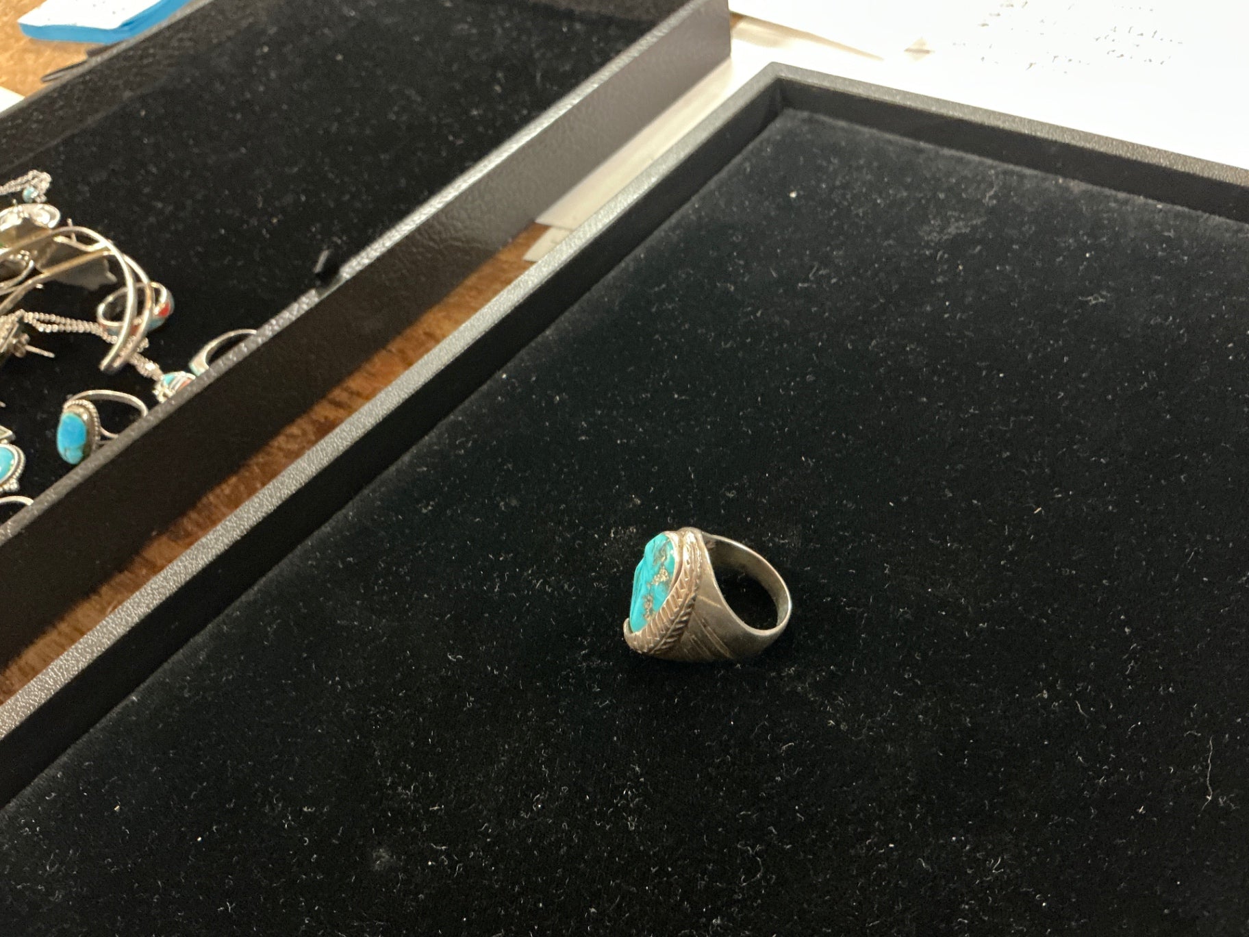 Vintage Navajo Sterling Silver Turquoise Ring