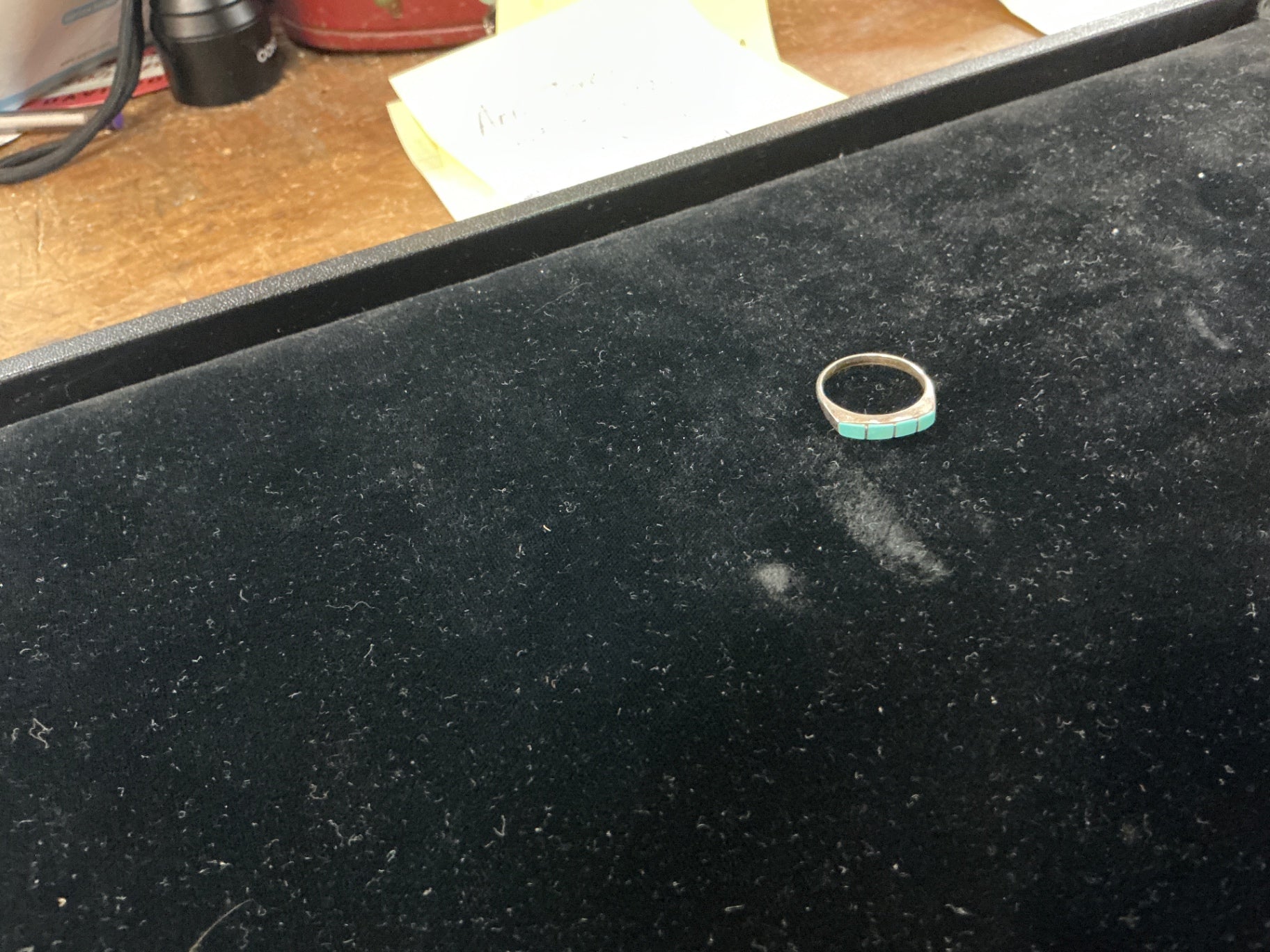 Sterling Silver Turquoise Inlay Band Ring