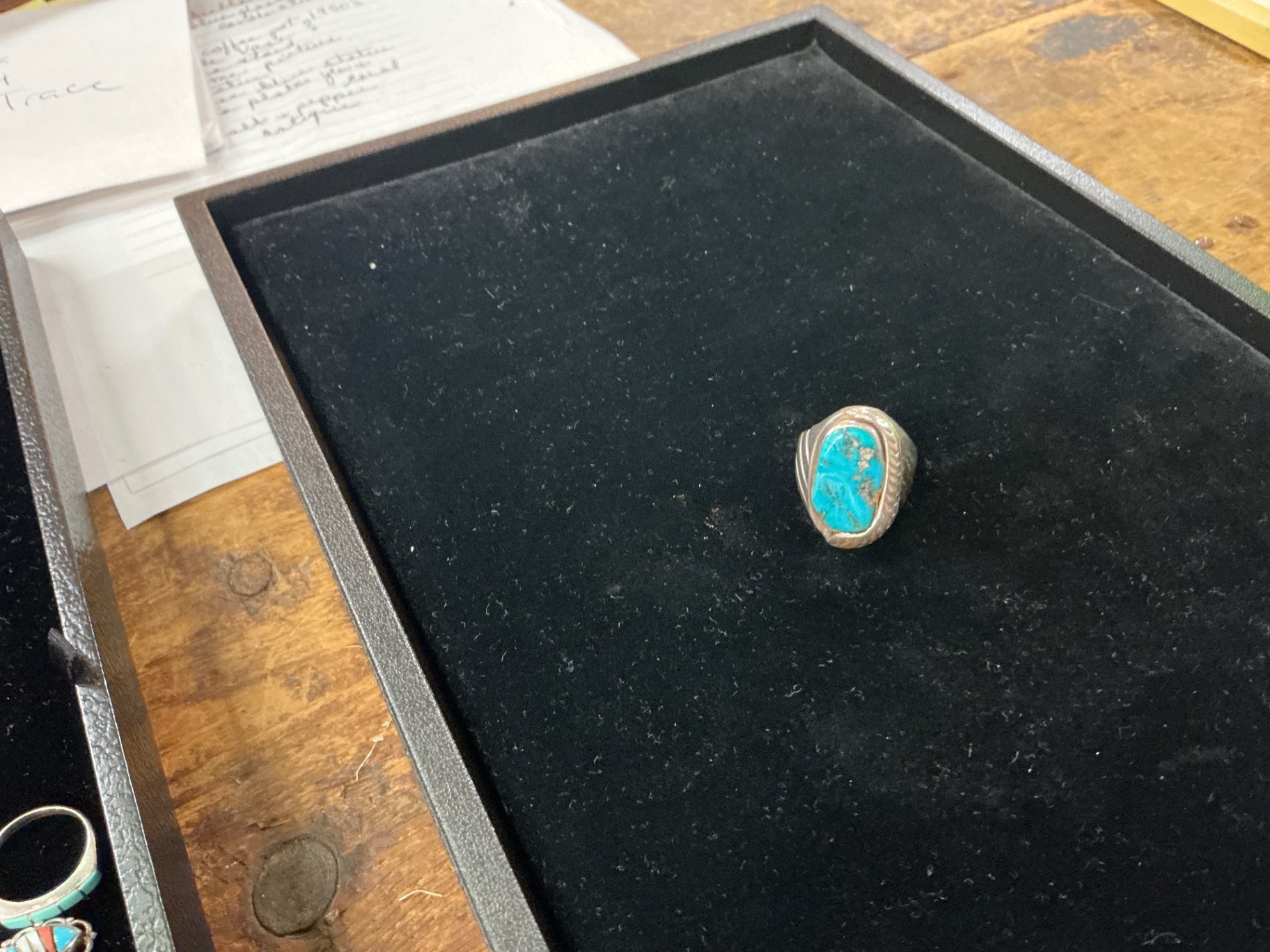 Vintage Navajo Sterling Silver Turquoise Ring