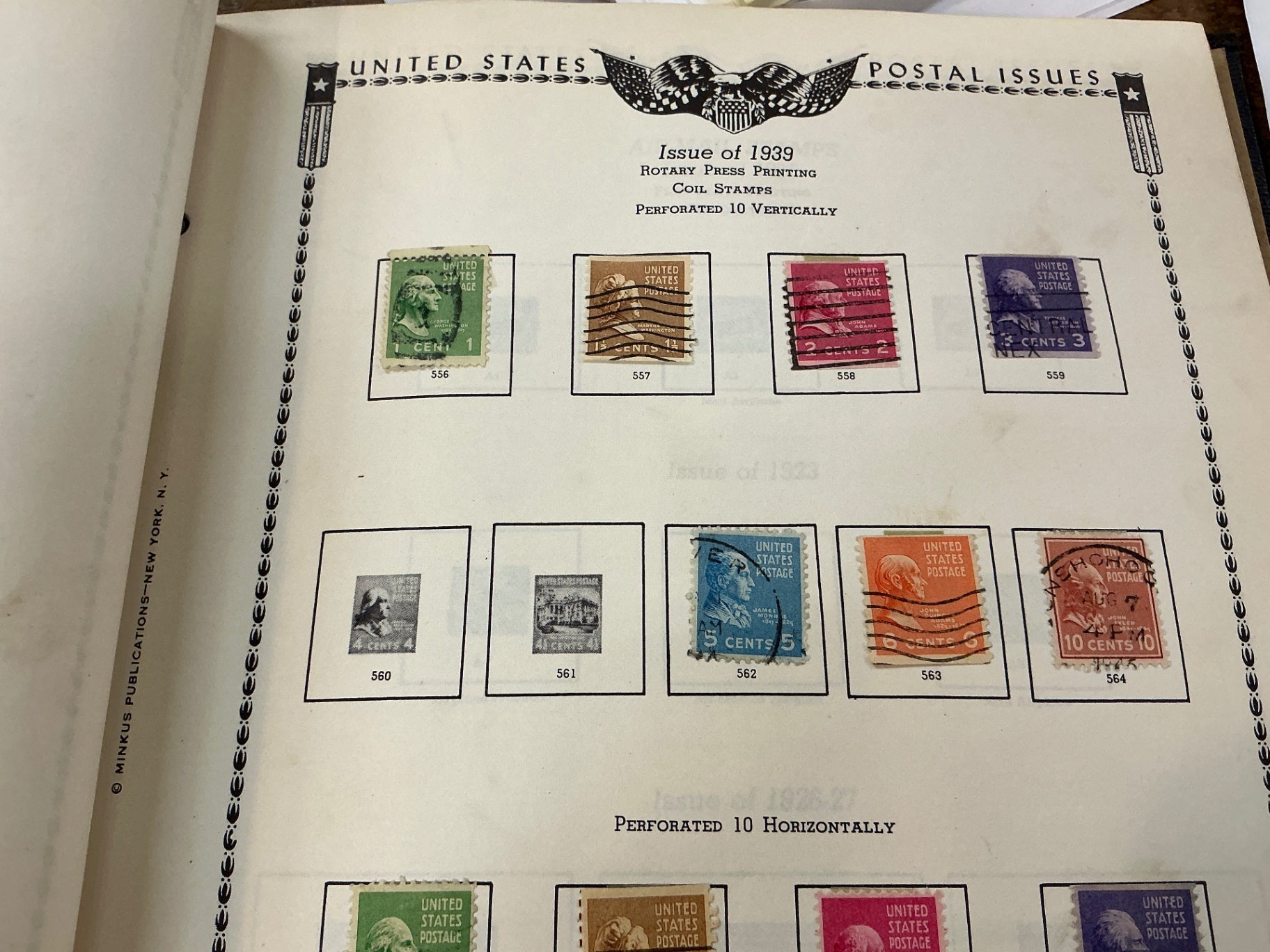 Stamp Album with Assorted Stamps