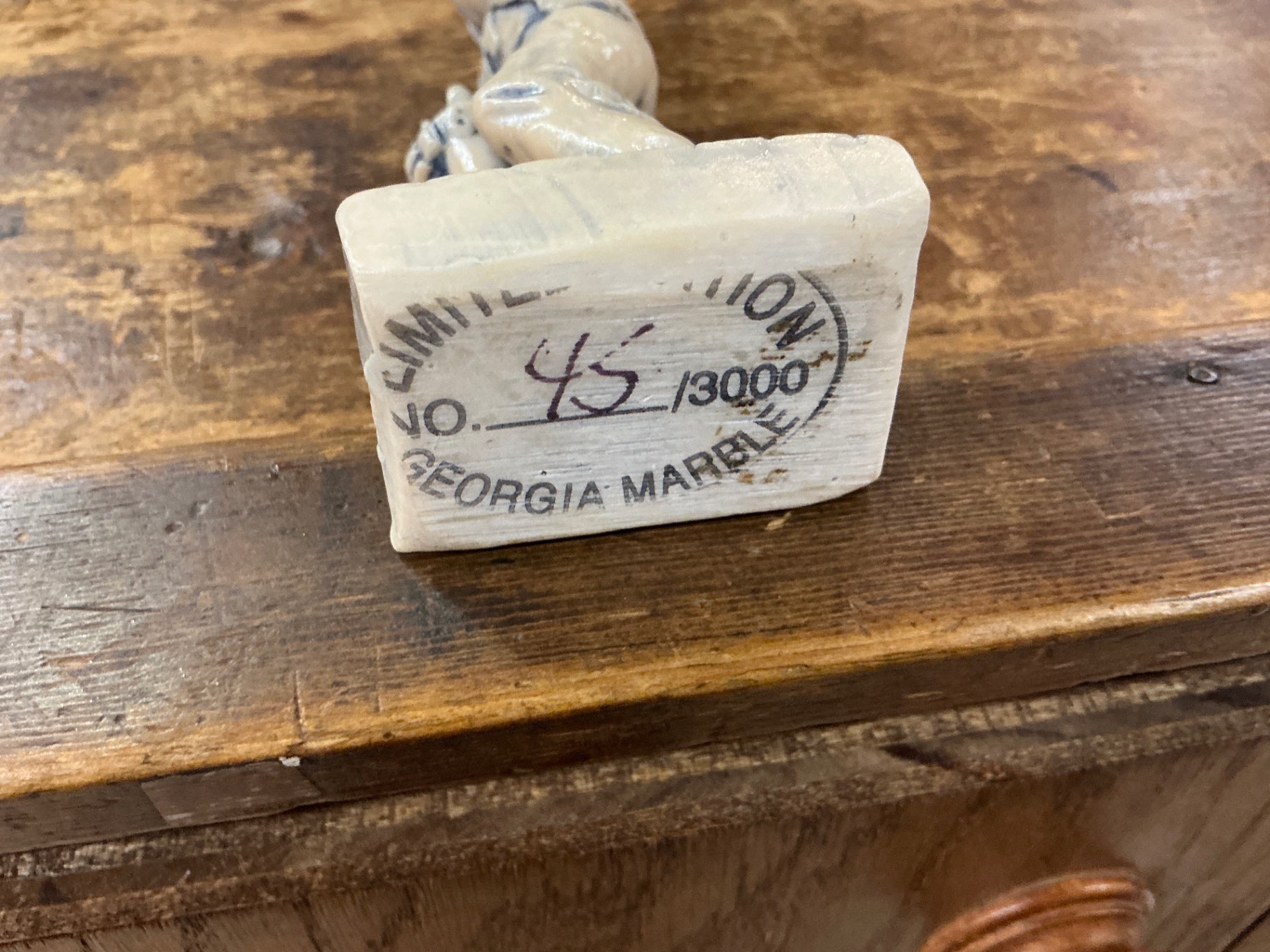 Limited Edition “Georgia Marble” Figurine by Camille Thion – No. 45/3000