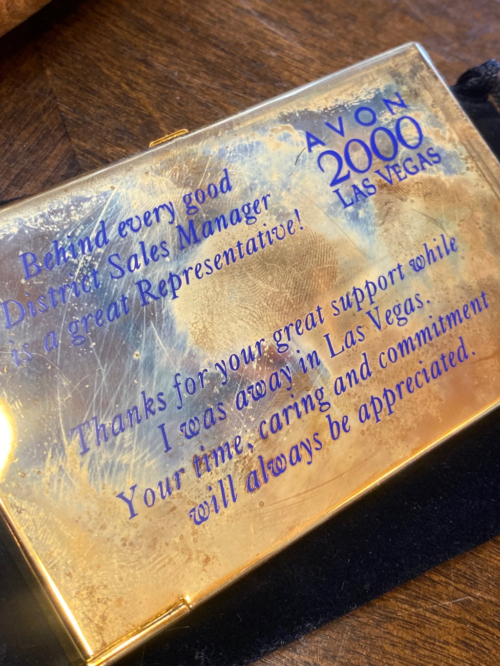 Avon 2000 Las Vegas Business Card Holders Condition not perfect HHH