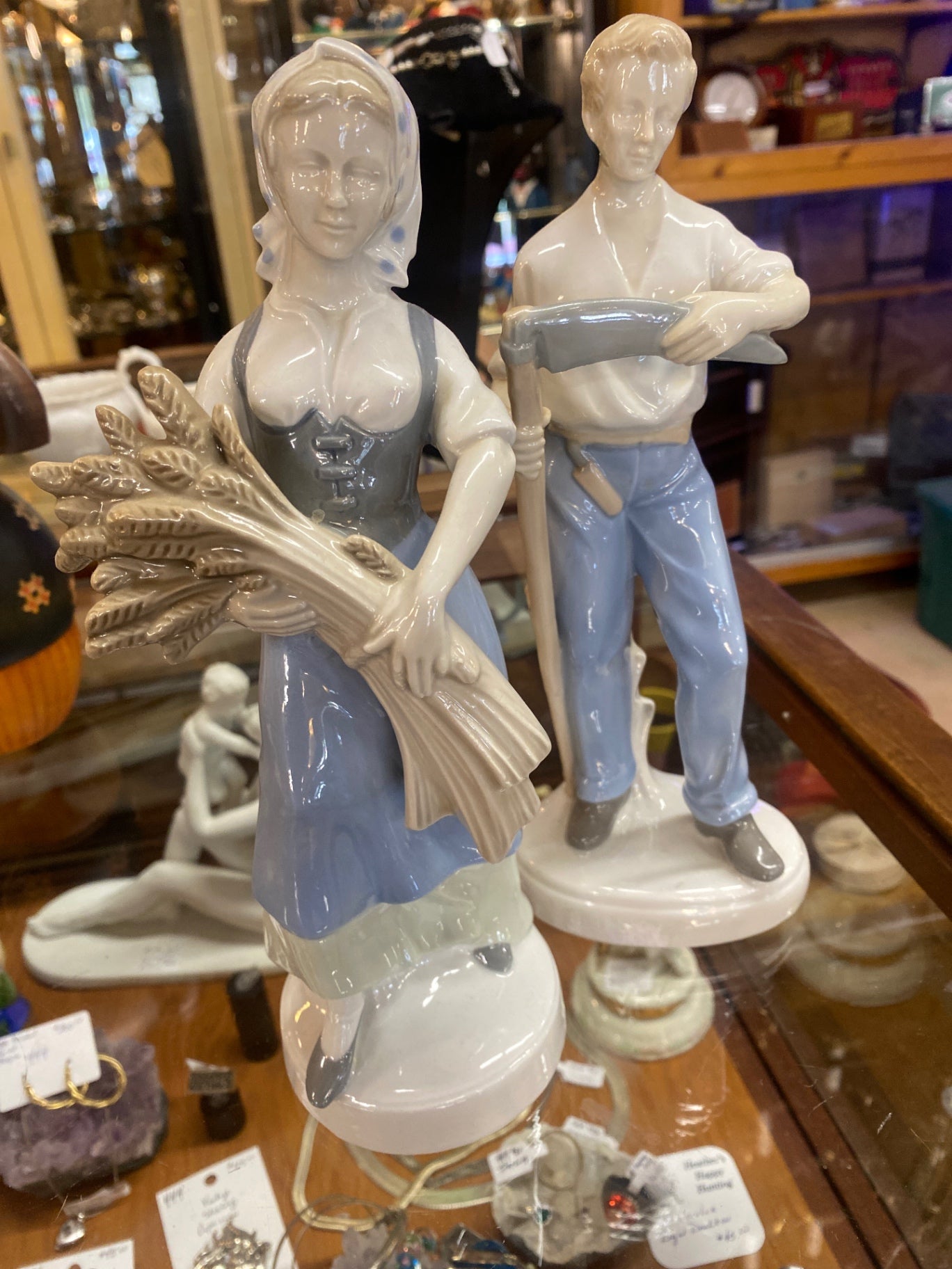 Grafenthal Pair of Farmer Porcelain HHH