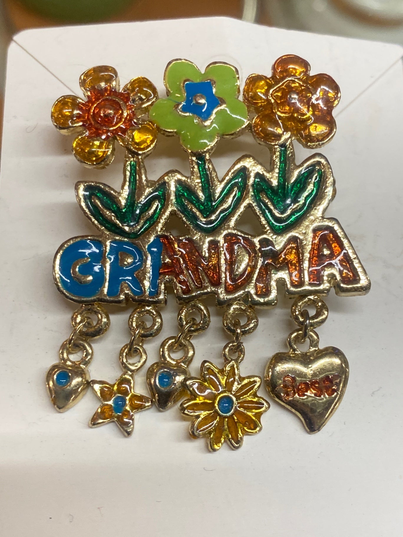 Grandma Dangle Brooch HHH