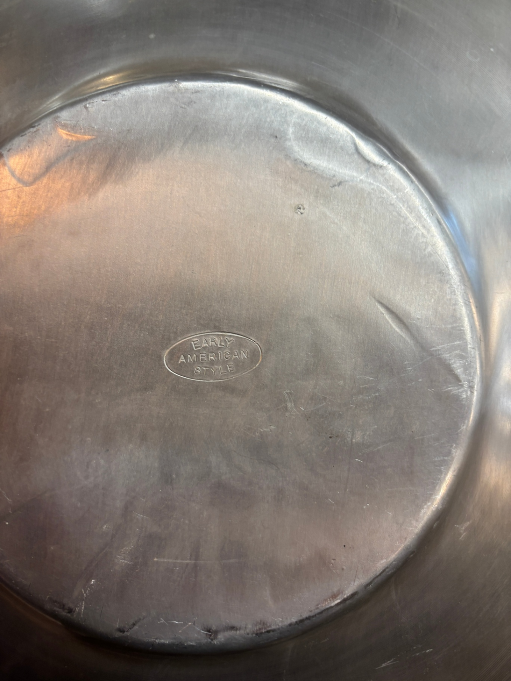 Early American Style Cast Aluminum Plate