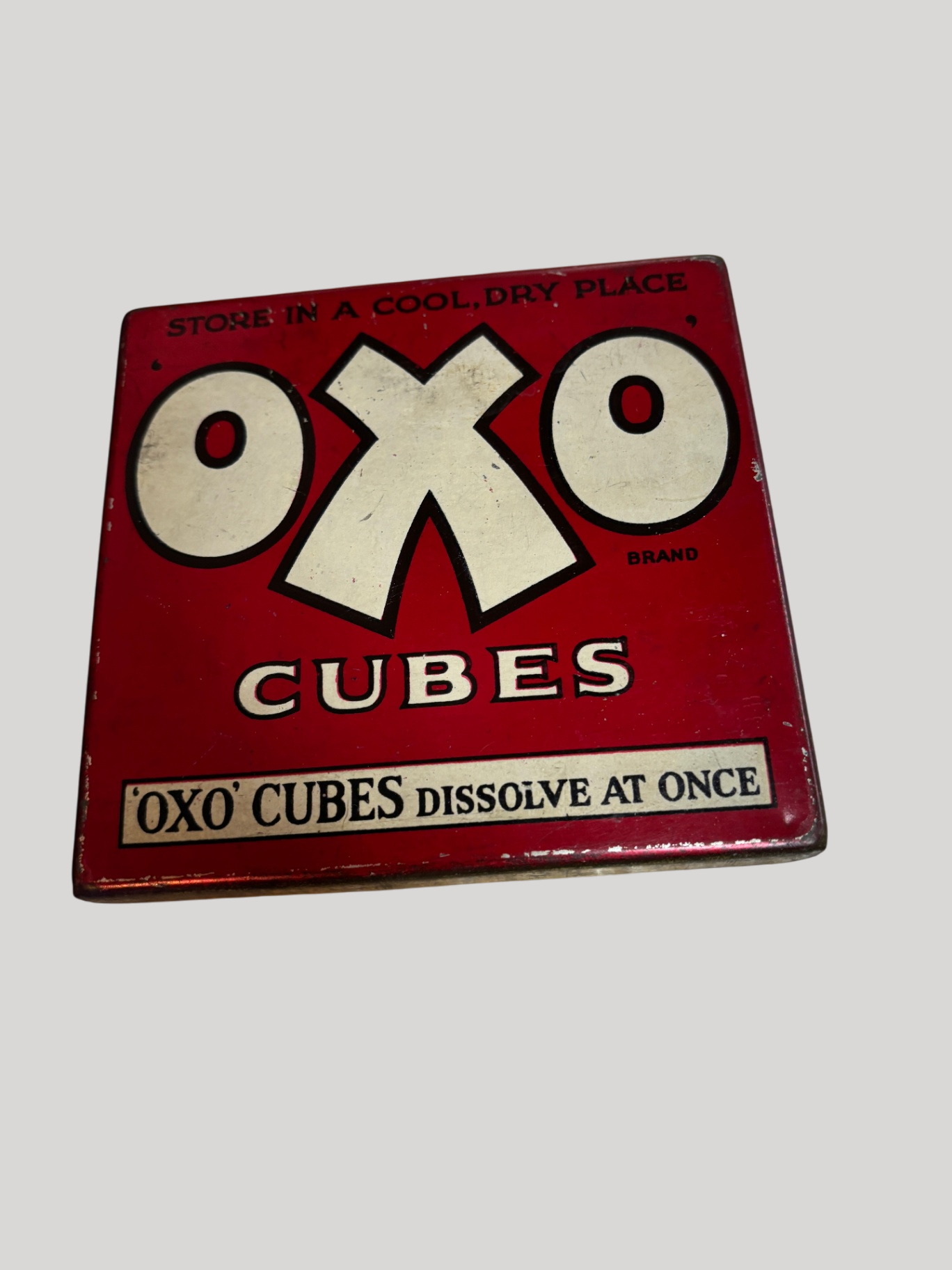 OXO empty metal tin