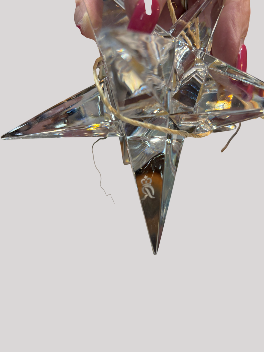 Orrefors Set of 4 Crystal Star Candelholders 