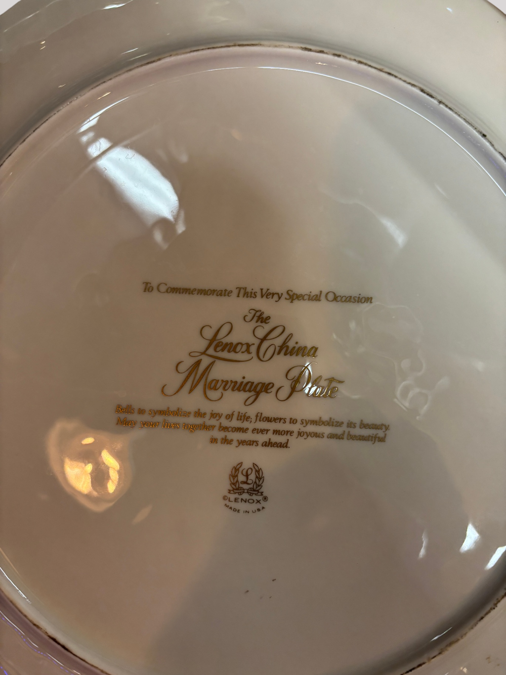 Lennox Marriage Plate