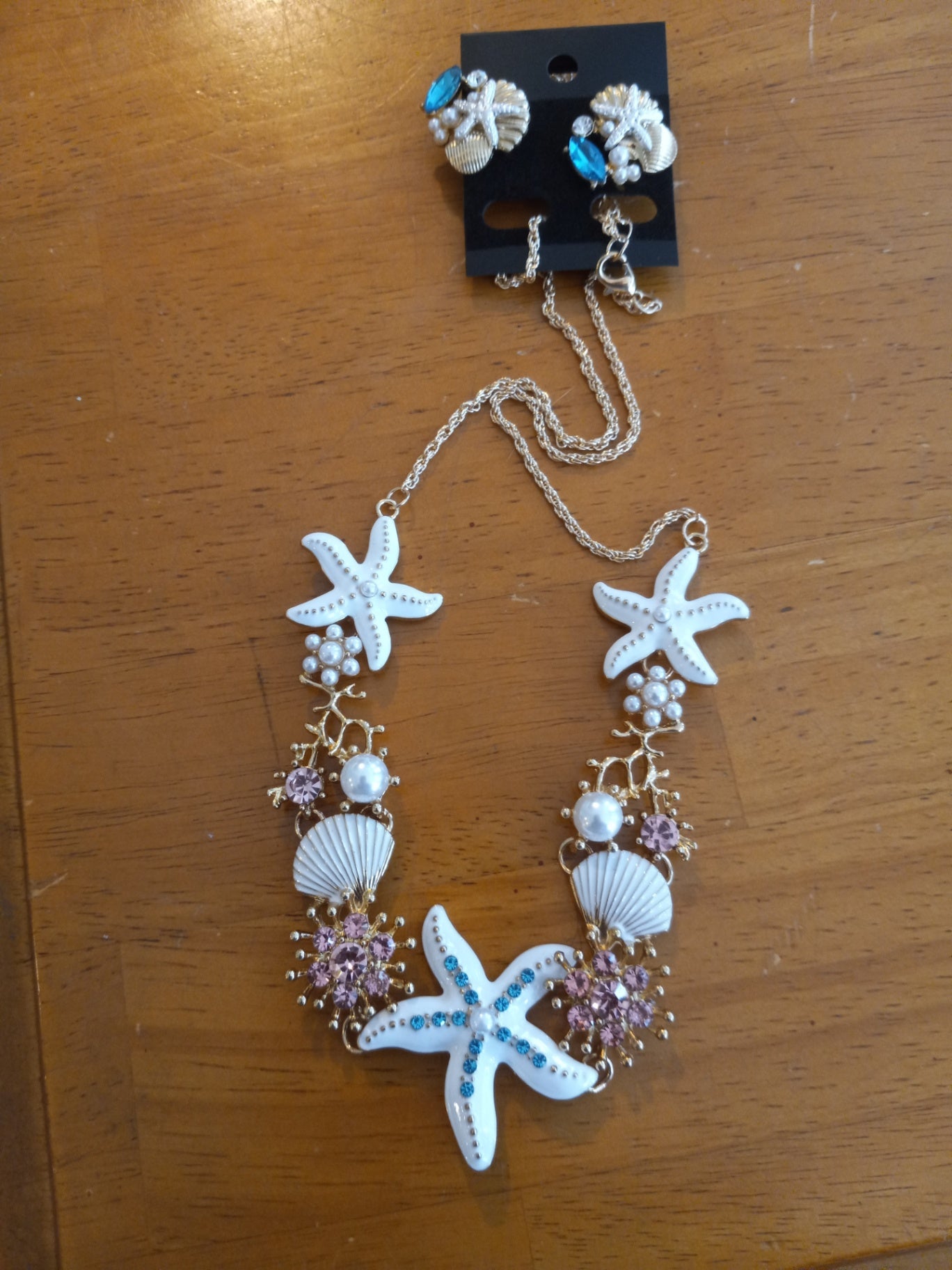 Necklace n earrings starfish dsc 