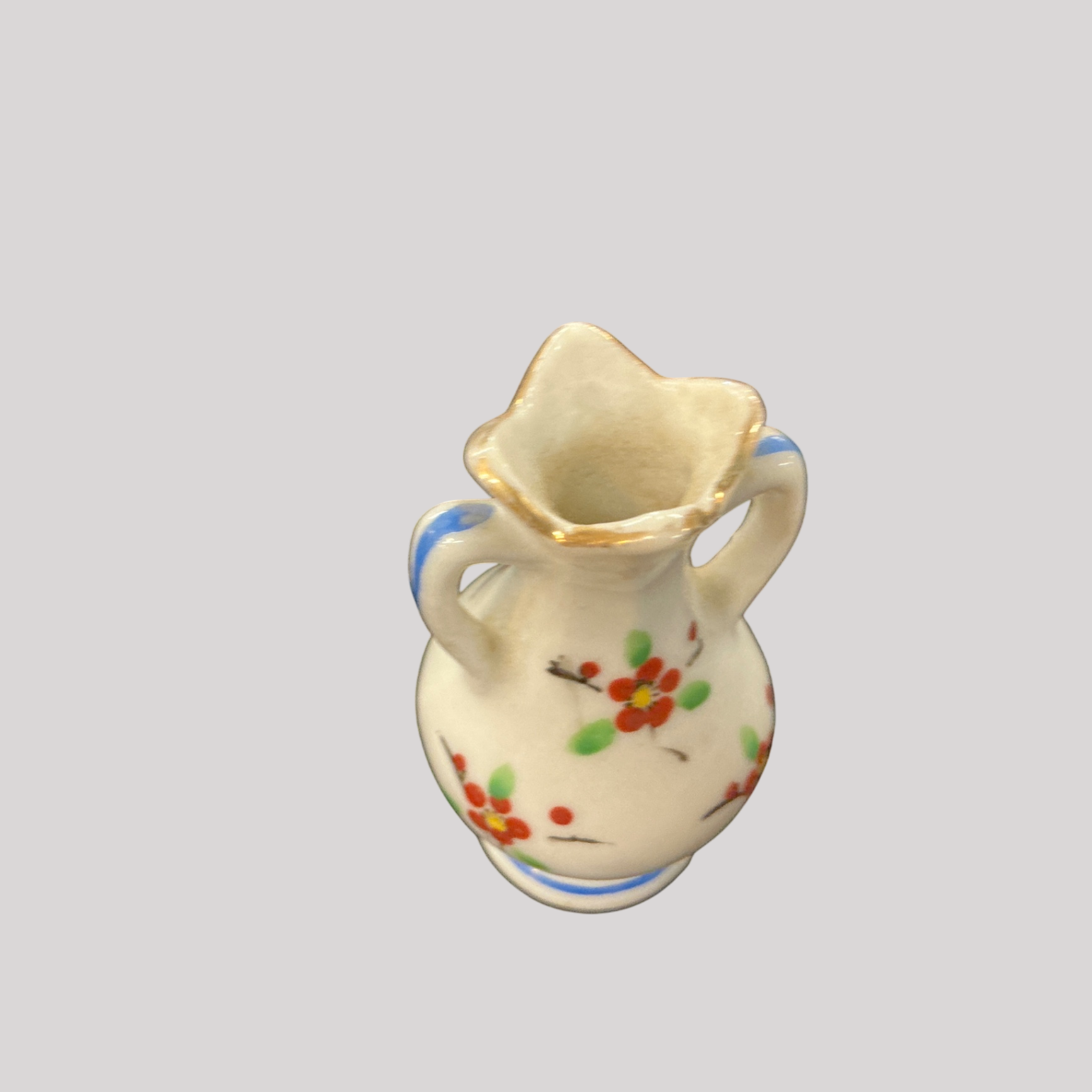 Vintage Miniature Hand-Painted Porcelain Vase – “Made in Japan” Mark