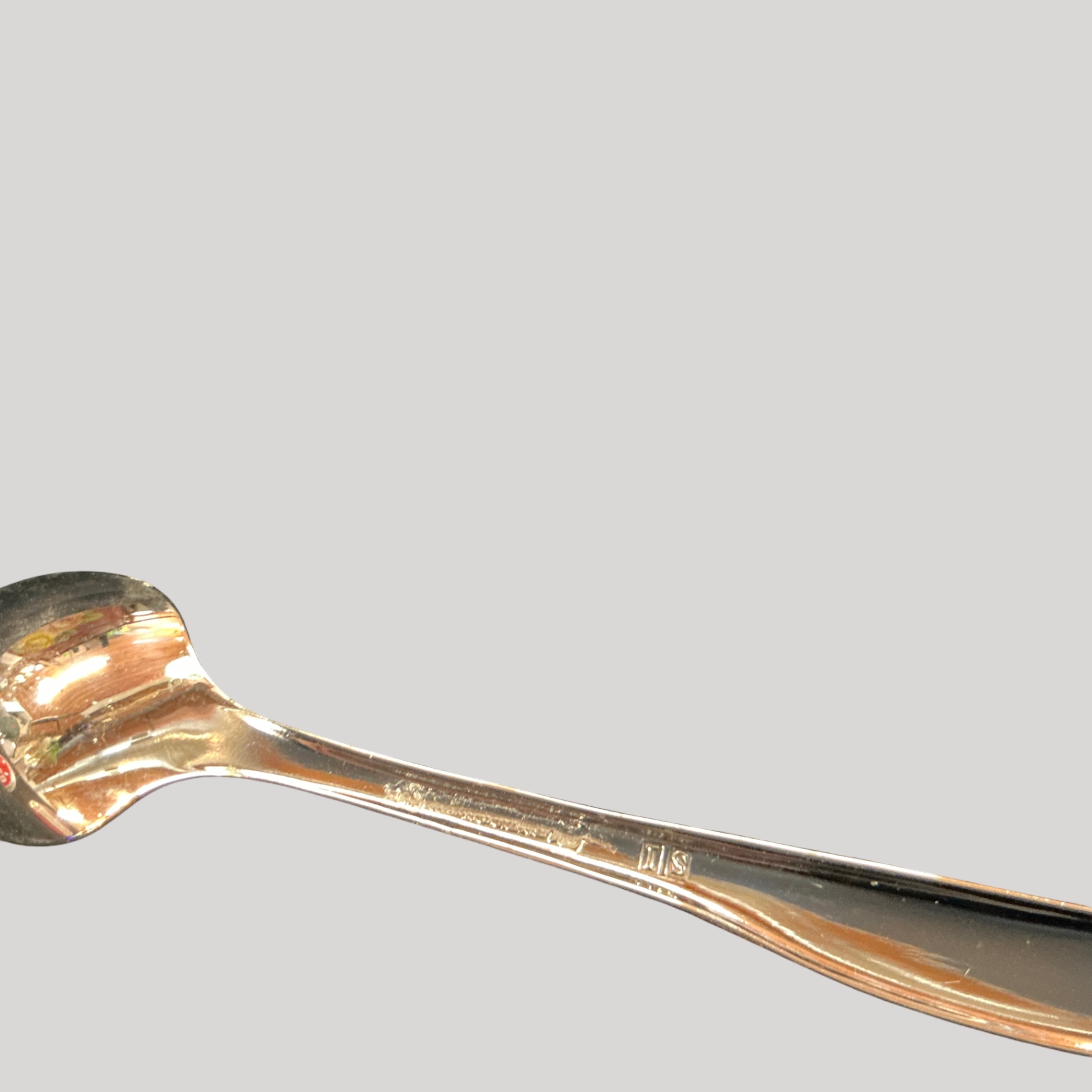 Vintage Silver-Plated Glass Condiment Server with Spoon and Handle